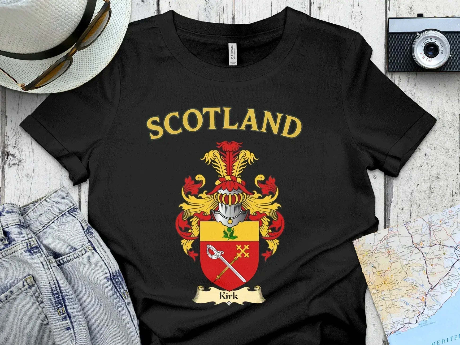 Scotland Crest Kirk Family Heritage T-shirt product