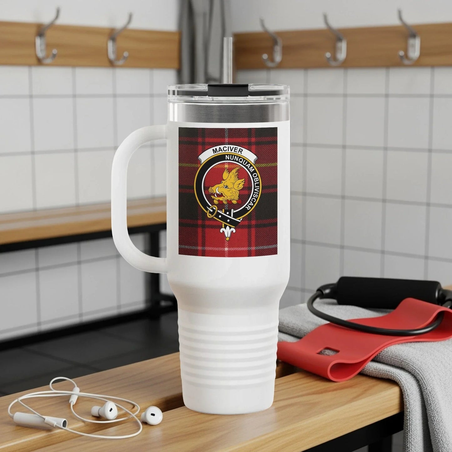 MacIver Nunchaku School Emblem Travel Mug product