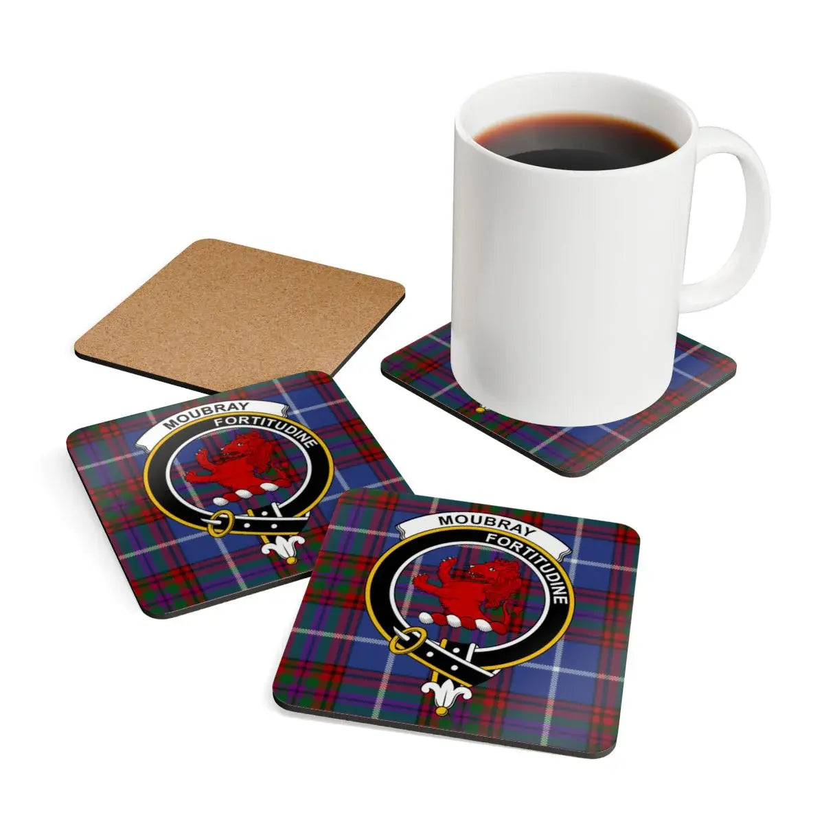 Family Motto Emblem Scottish Clan Tartan Coaster product