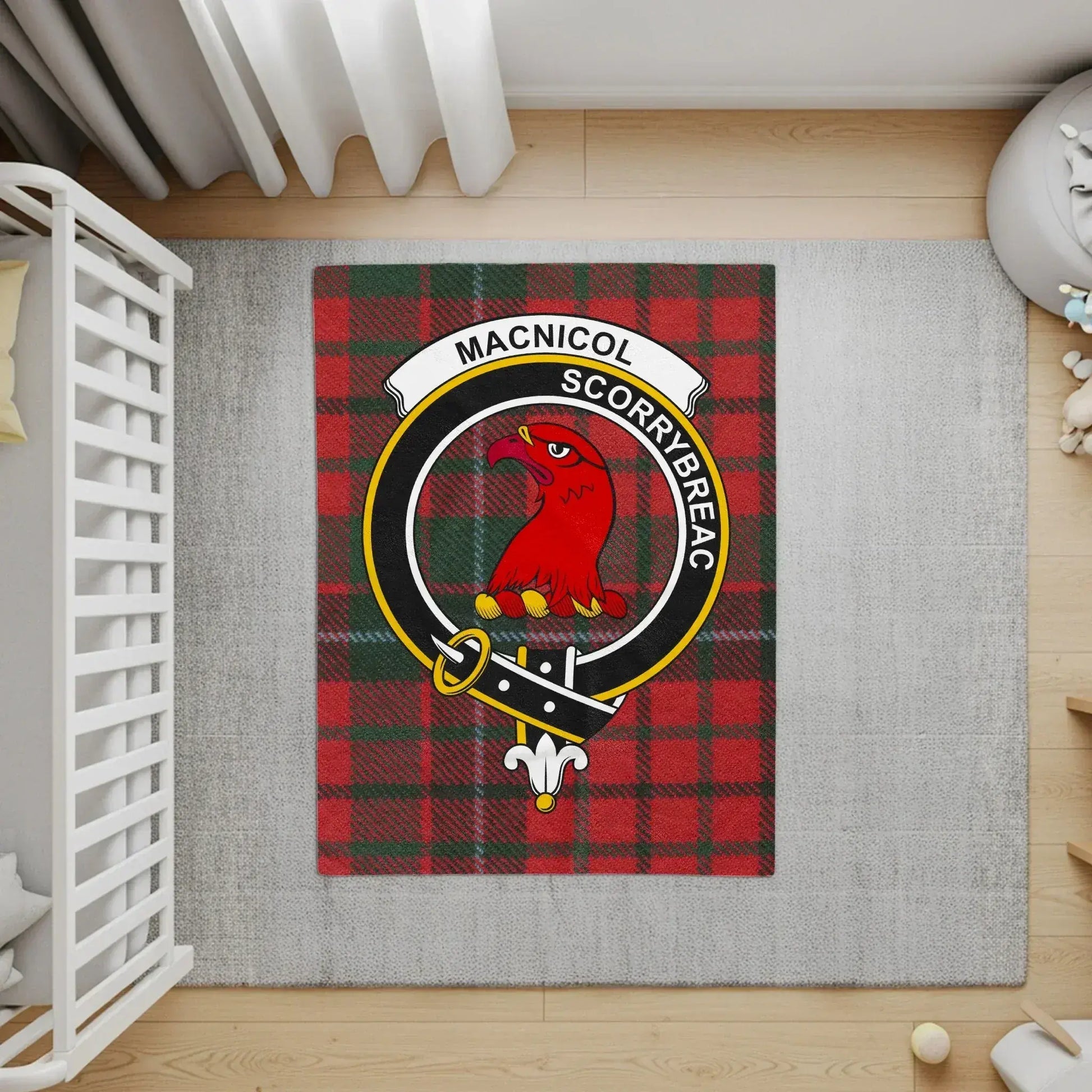 MacNicol Scorrybreac Red Tartan Pattern Rug product