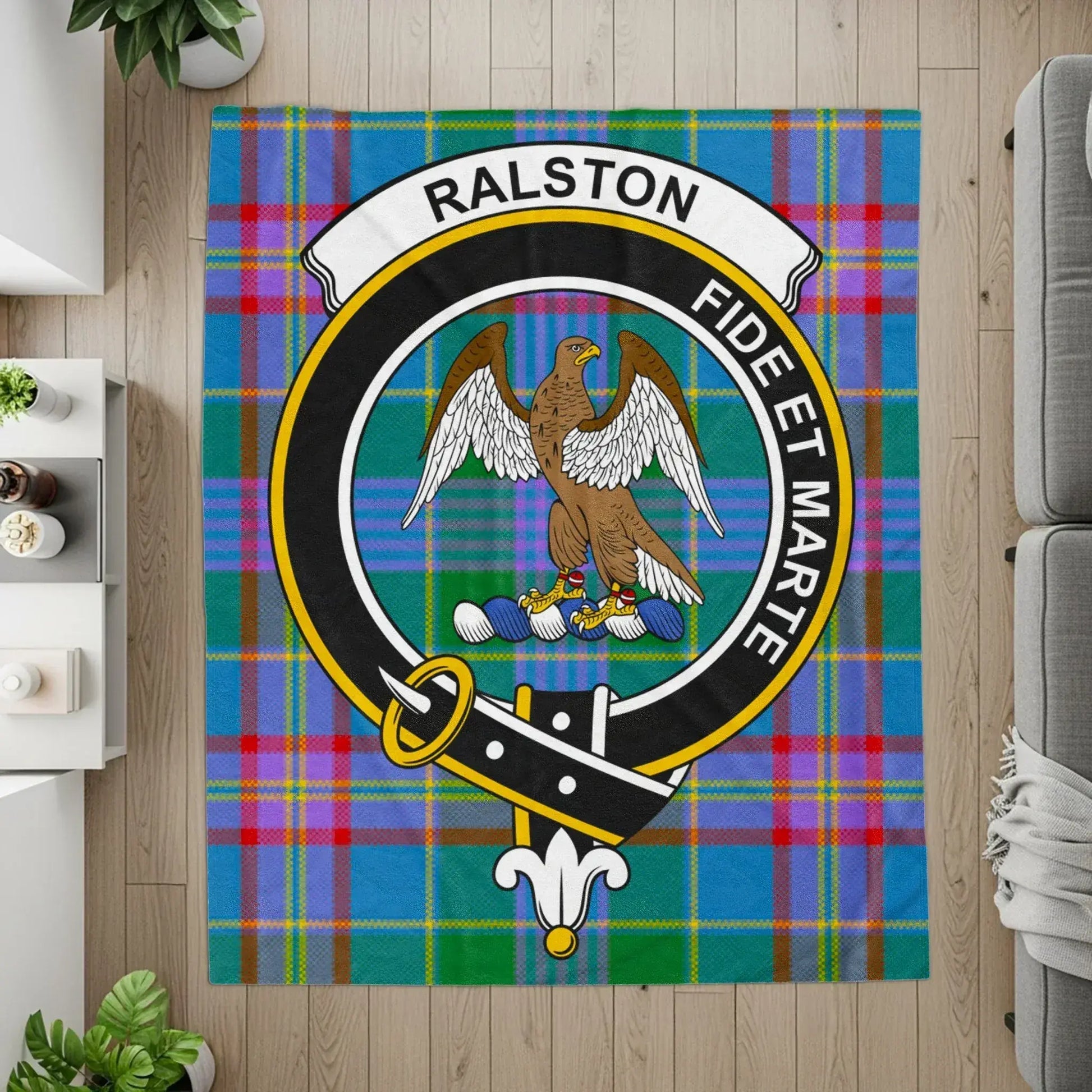 Ralston Fide Et Marte Eagle Plaid Design product