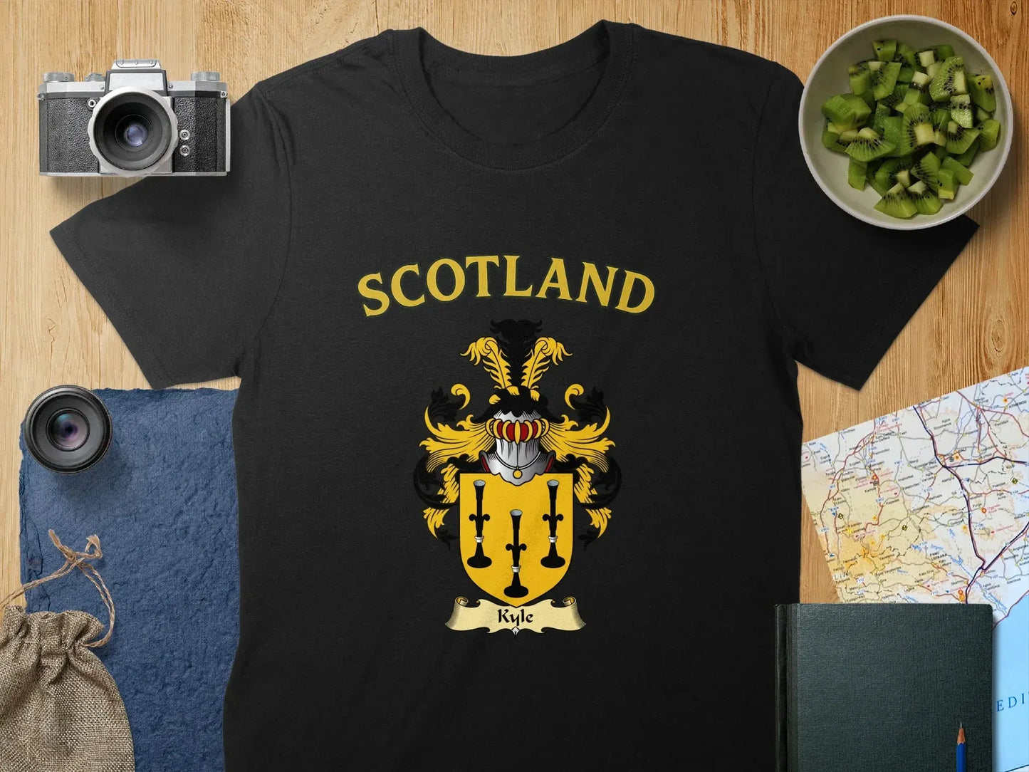 Scotland Family Crest Graphic Design T-shirt product type