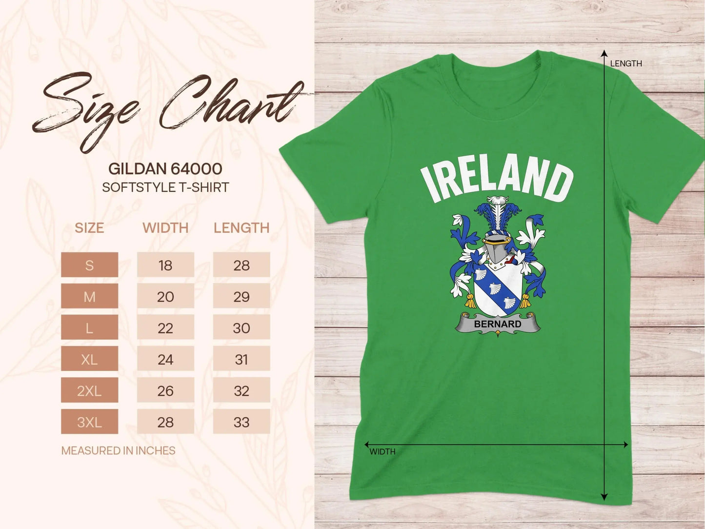 Ireland Bernard Crest Print Men Women T-Shirt product