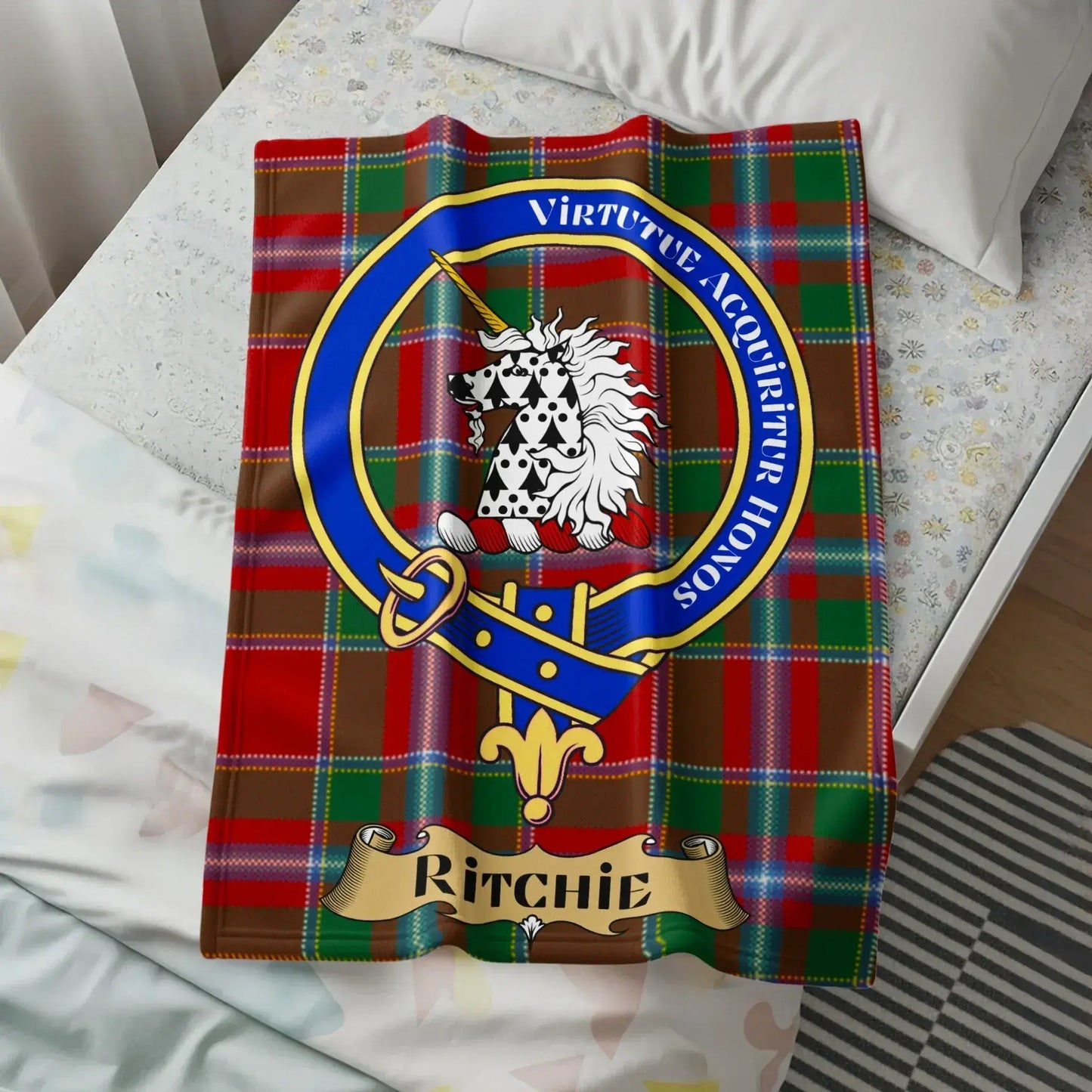 Virtute Acquiritur Honos Ritchie Blanket product