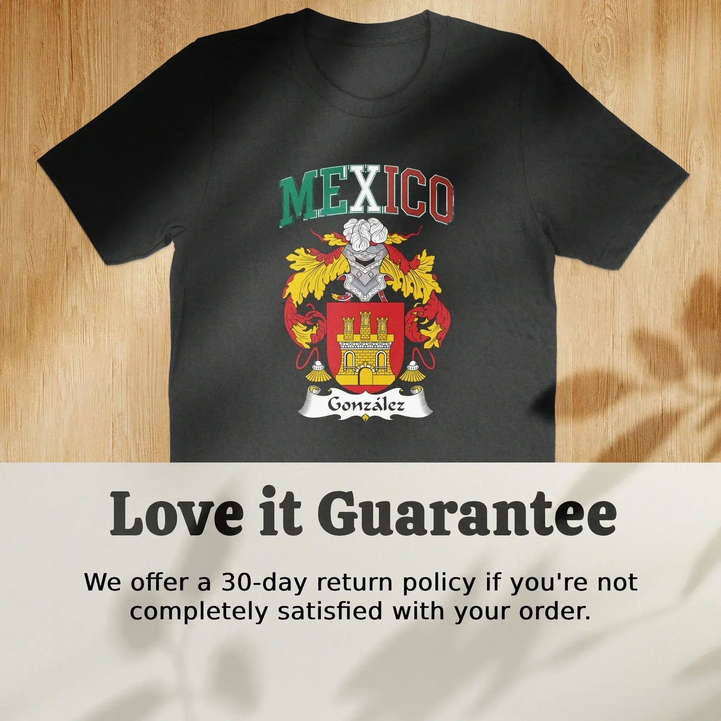 Mexico Gonzalez Family Crest Emblem T-shirt product