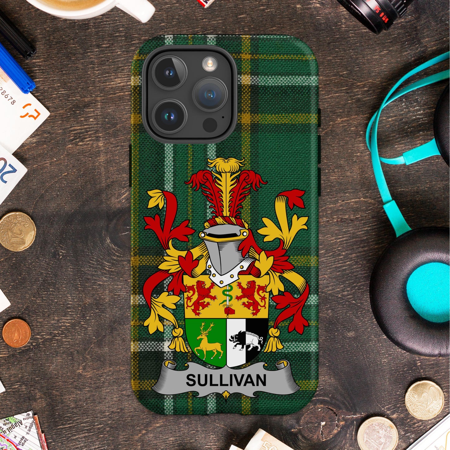 Vibrant Personalized Sullivan Crest Design Phone Case product