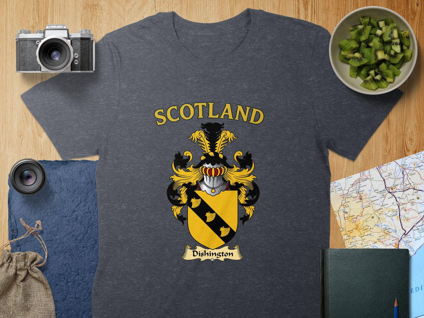 Scotland Dishington Family Crest Graphic T-shirt product