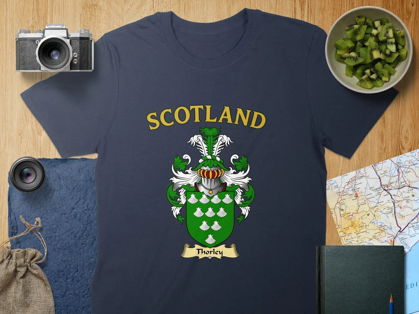 Scotland Thorley Family Crest T-Shirt Product