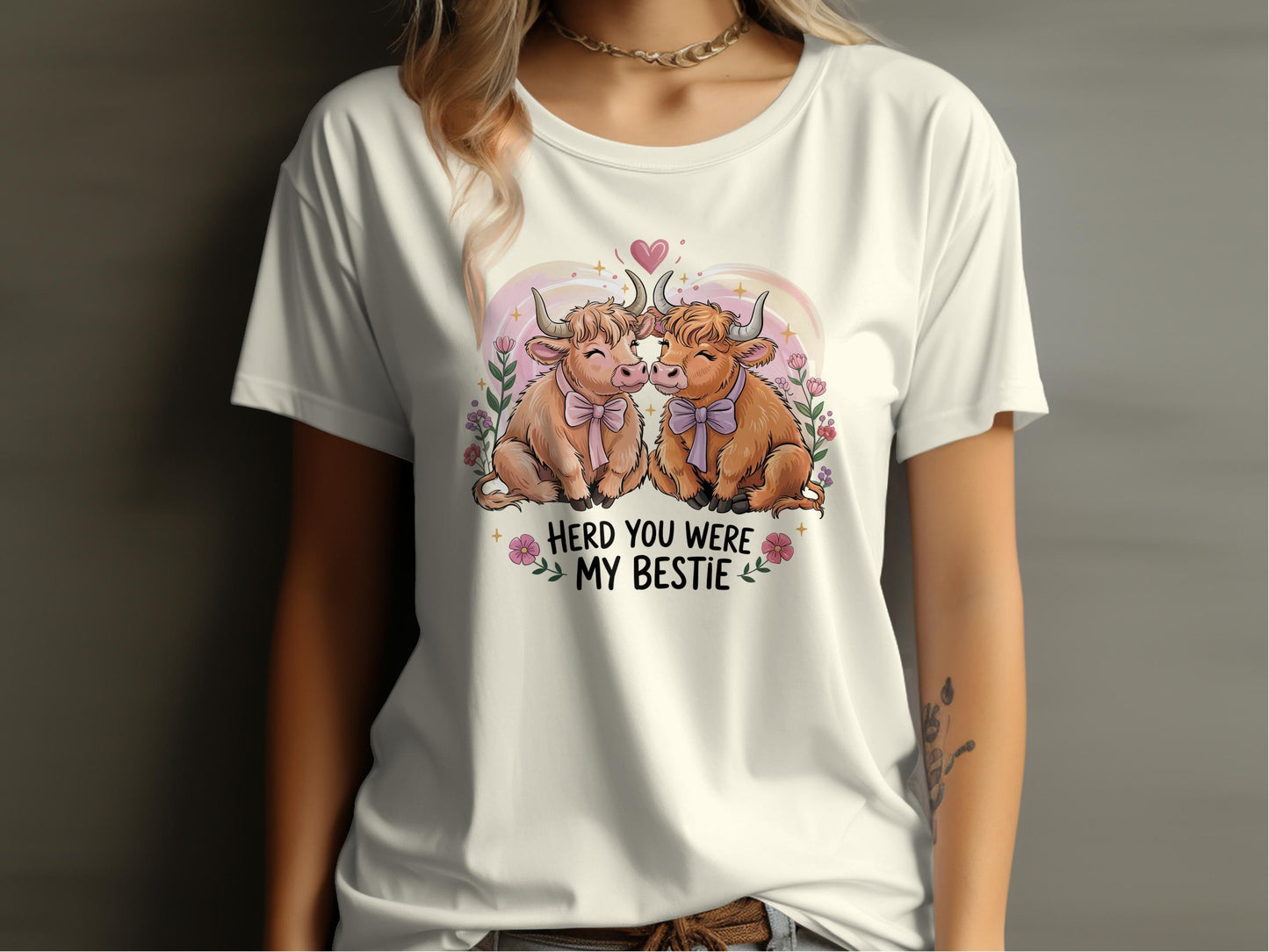 Herd You Were My Bestie Adorable Animal Shirt product