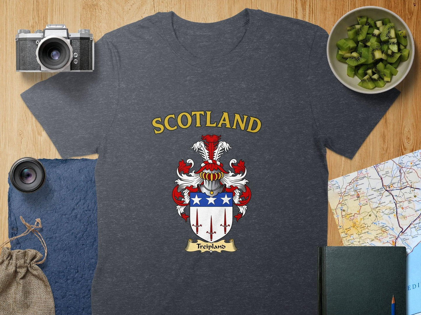 Treipland Clan Family Crest Scotland T-Shirt - Celtic Ancestry Gifts