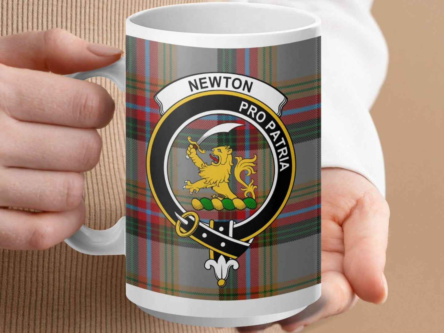 Newton Pro Patria Clan Crest Tartan Mug product type