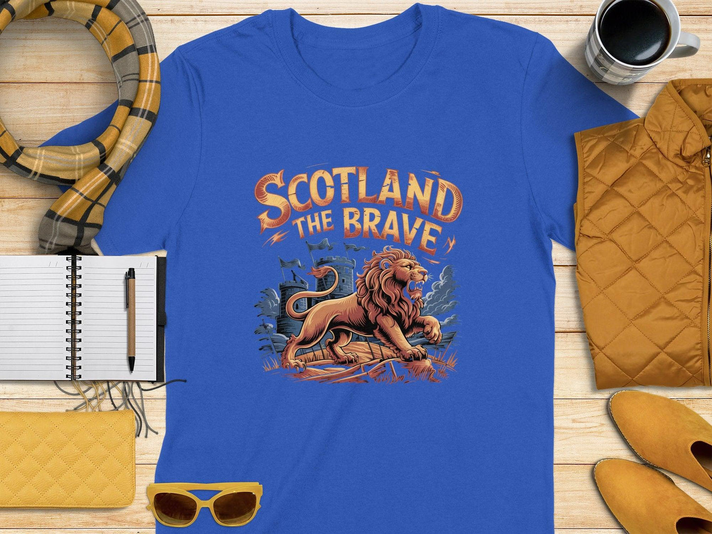 Scotland The Brave Graphic Lion Design T-shirt product