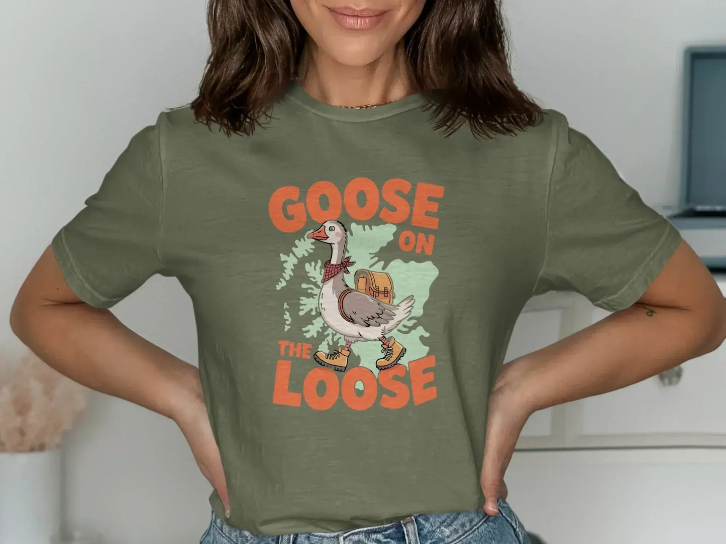 Goose on The Loose Graphic T-shirt product type