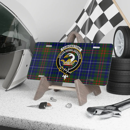 Unique Vintage Motorsport Plaid License Plate product