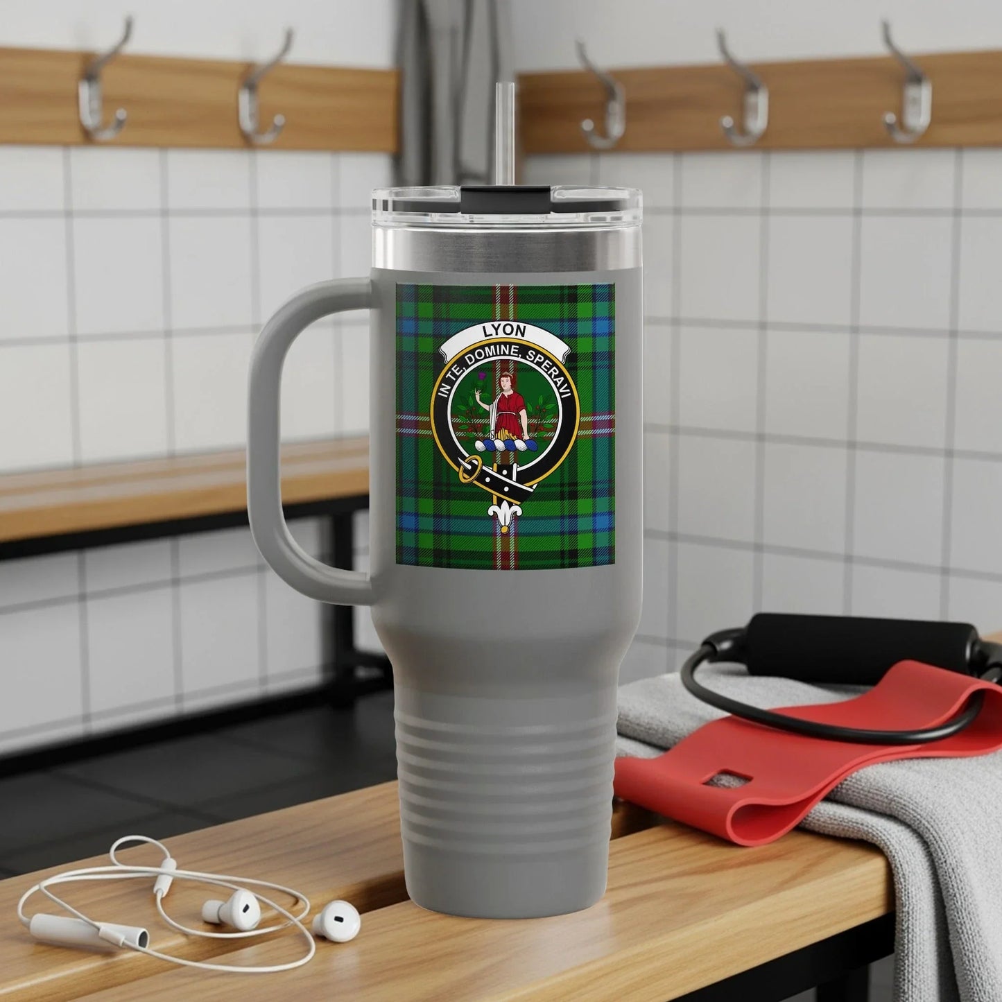 Lyon Tartan Design Travel Mug Flasks Thermo product