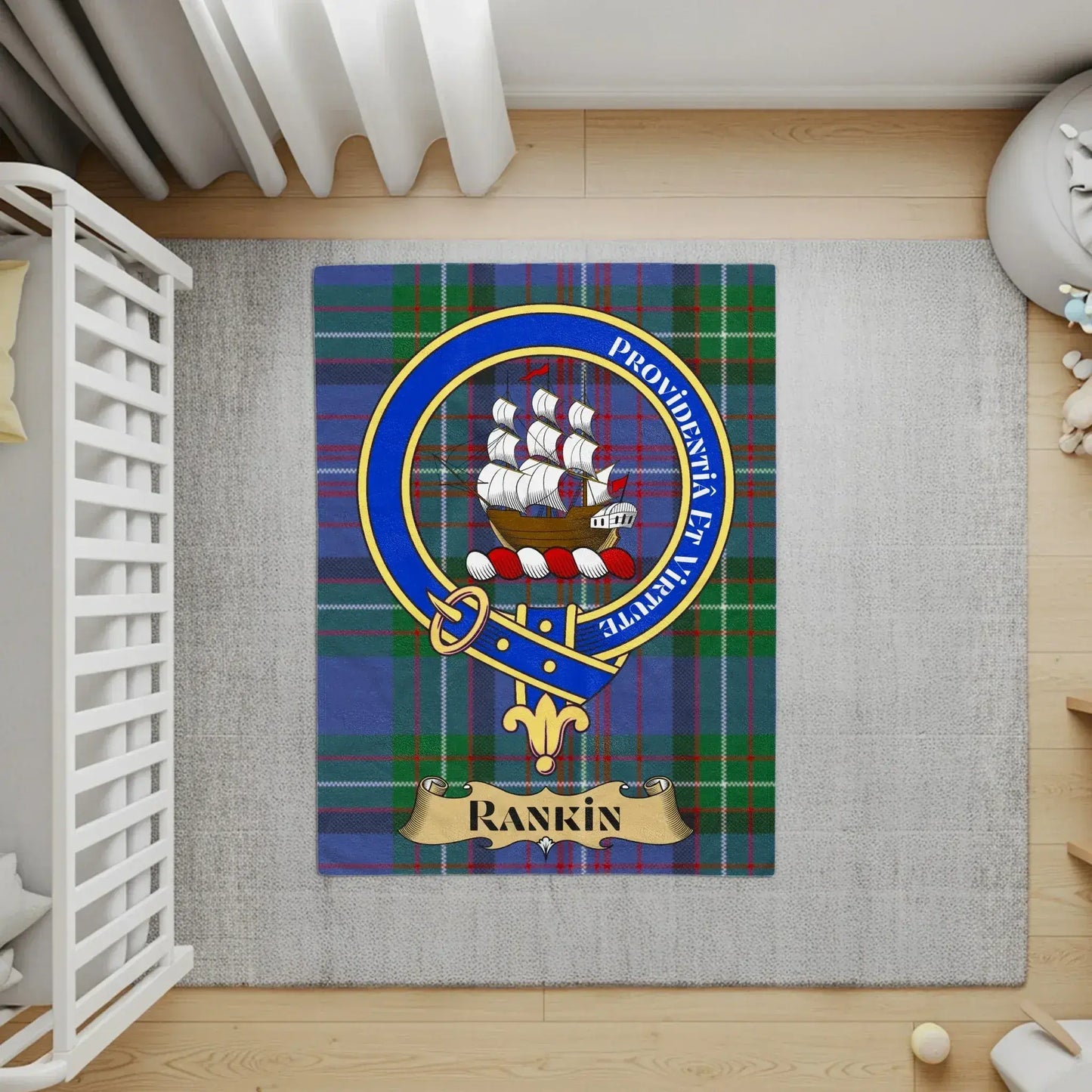 Rankin Family Crest Tartan Design Carpet product