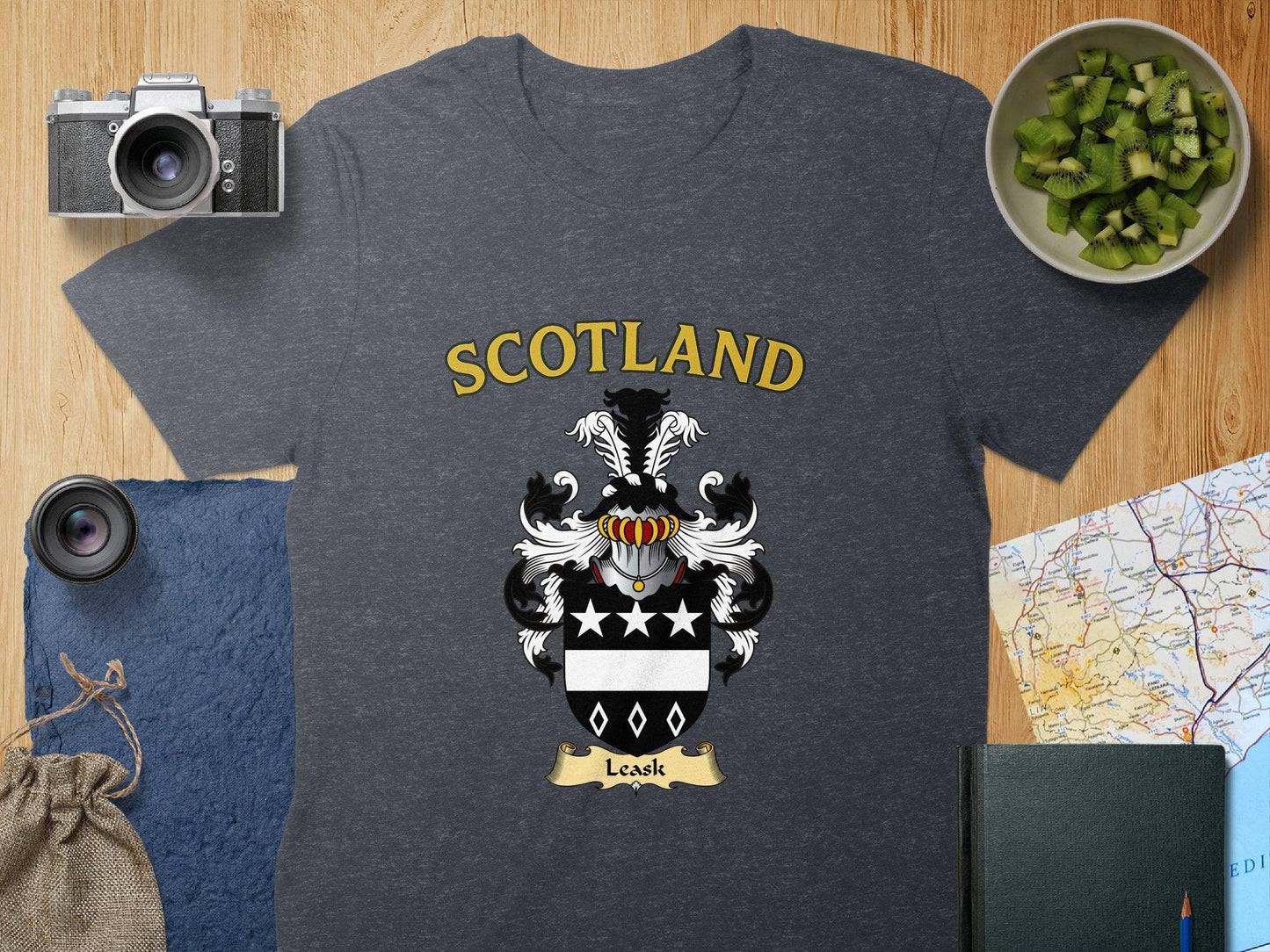 Scotland Family Crest Leask Graphic T-Shirt product type