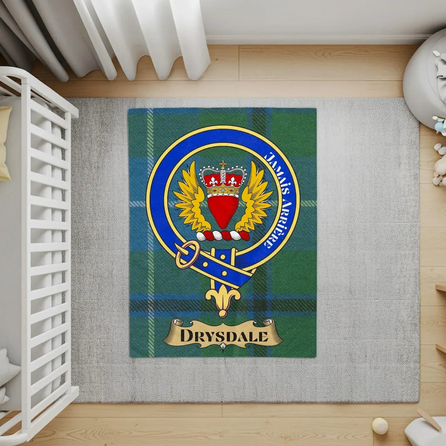 Drysdale Coat of Arms Clan Crest Tartan Rug product