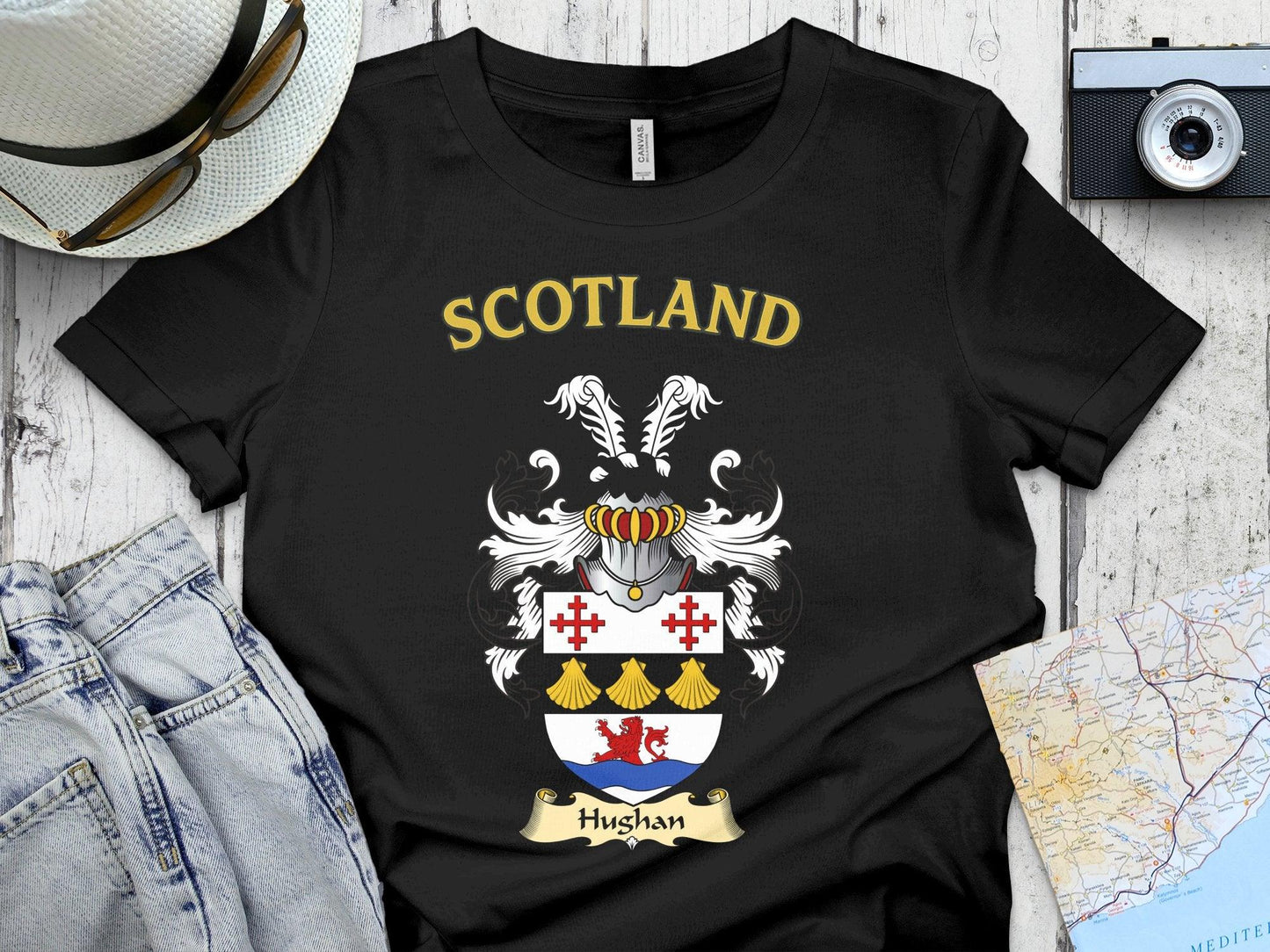 Scotland Graphic Tee with Family Crest design product type