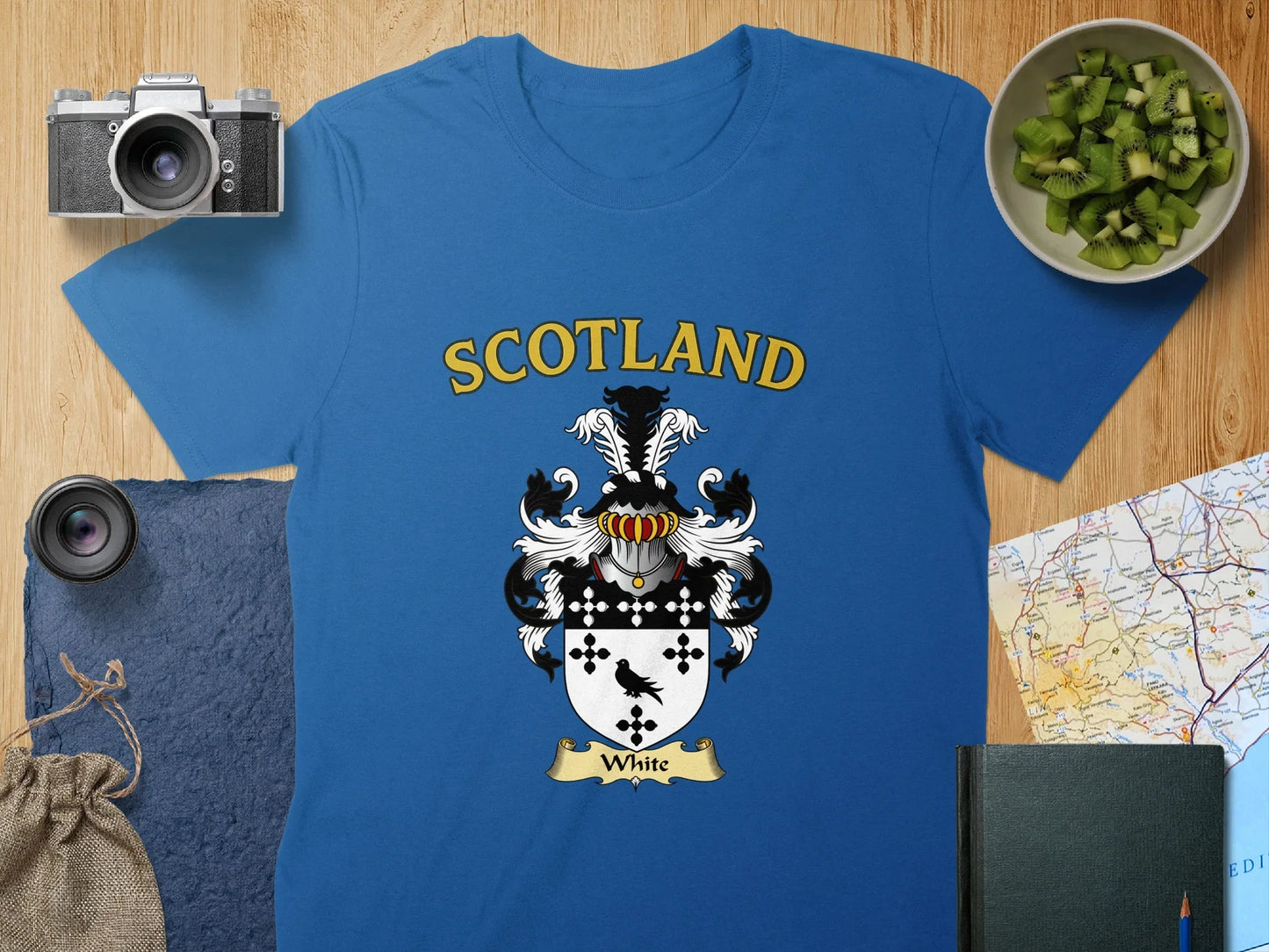 Scotland Family Crest Blue Graphic T-Shirt product type