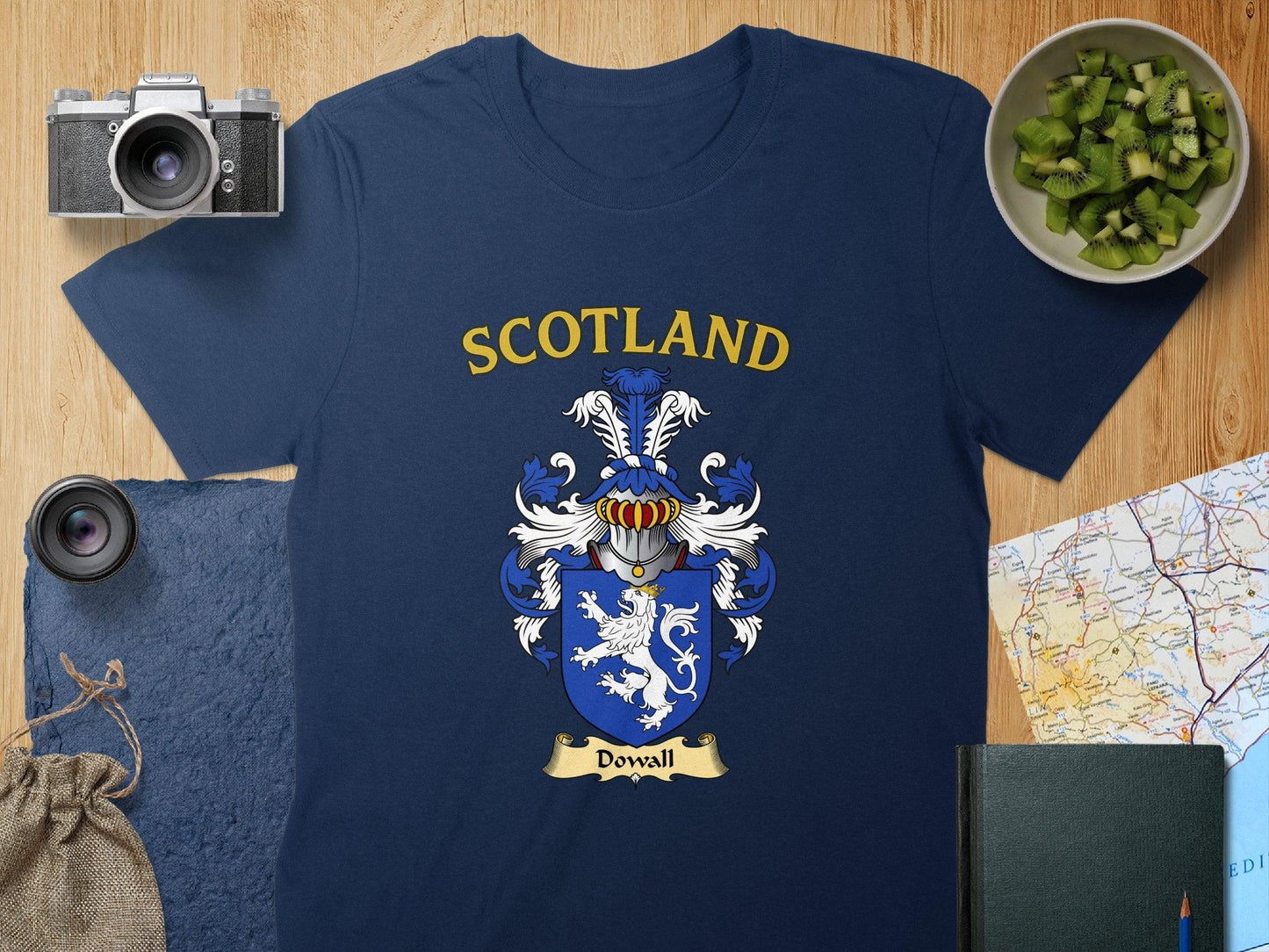Dowall Clan Family Crest Scotland T-Shirt - Celtic Ancestry Gifts