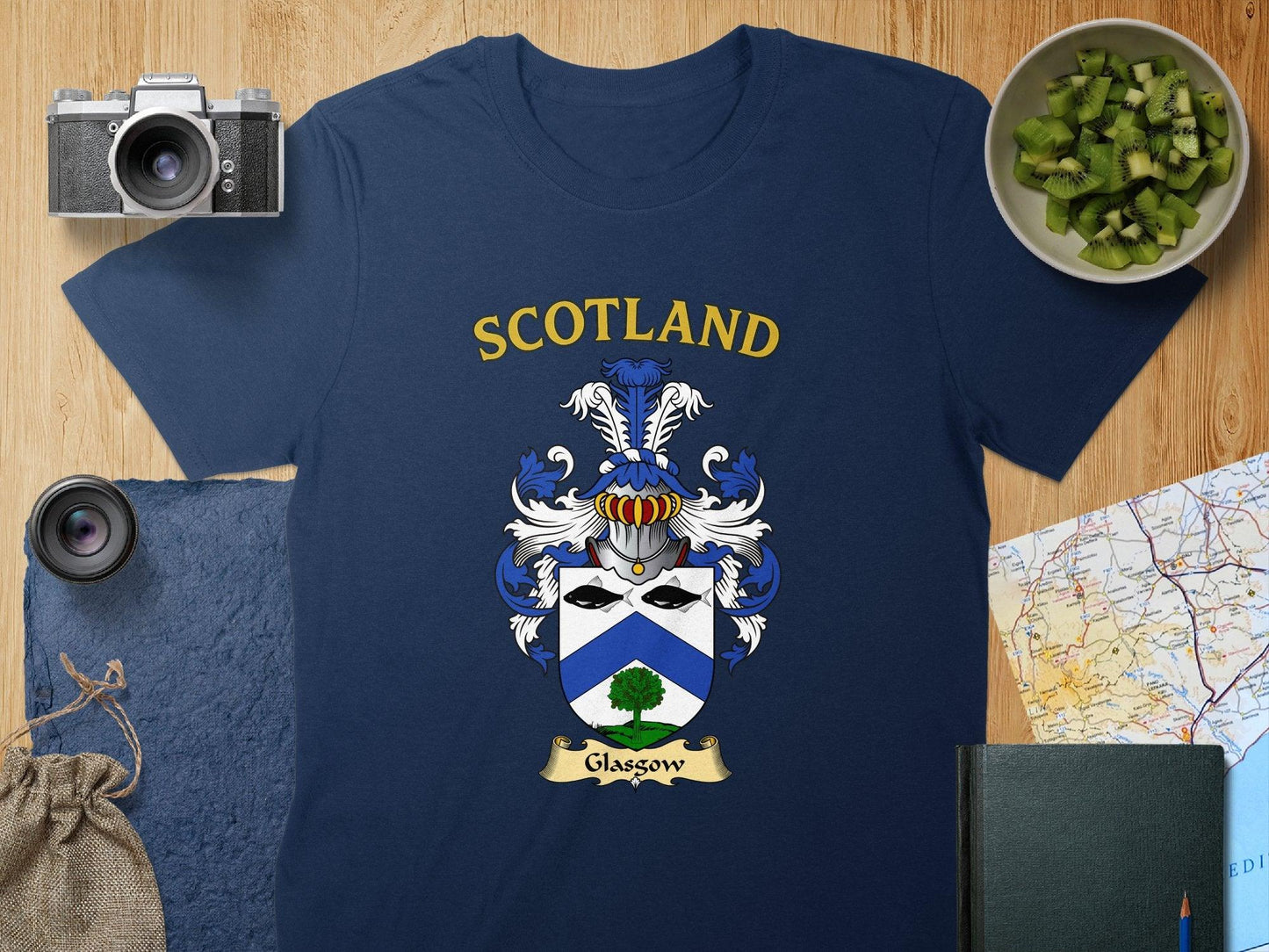 Scotland Glasgow Crest T-Shirt with Scottish Pride product