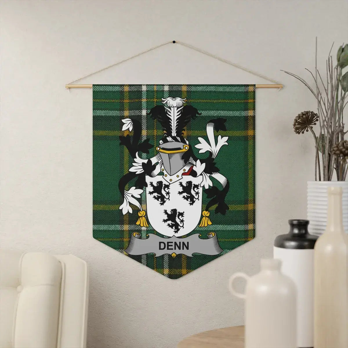 Scotch Plaid Family Crest Wall Hanging Product Type