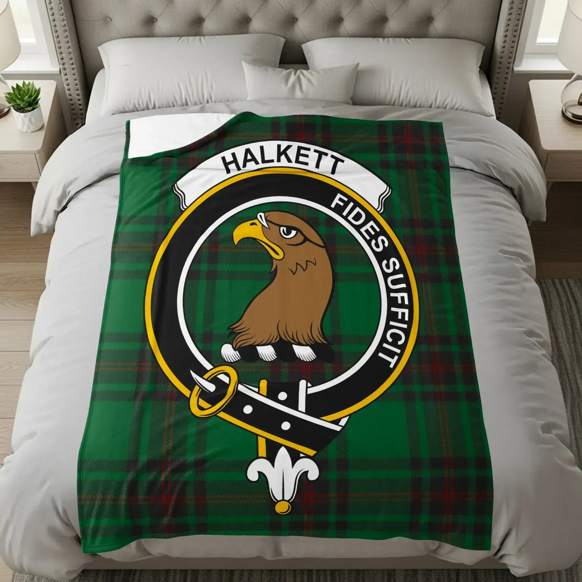 Halkett Fides Sufficit Emblem Blanket product type