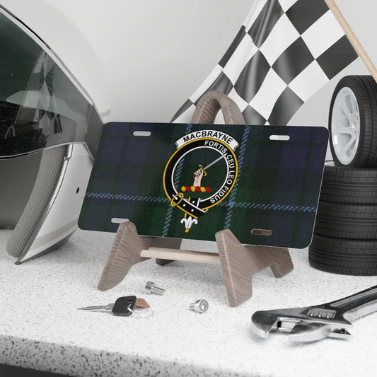 MacBrayne Tartan License Plate Automotive product