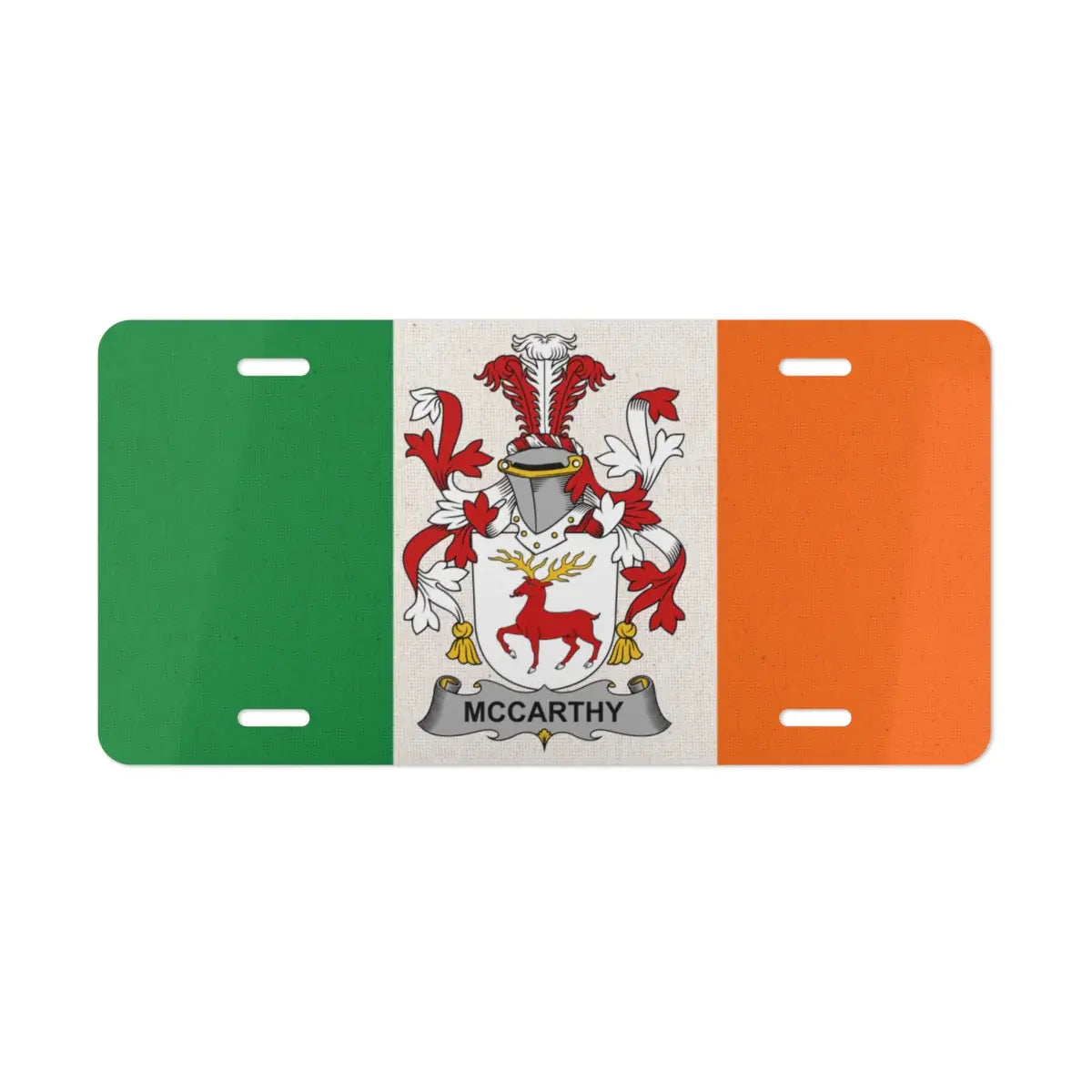 Irish Flag McCarthy Coat of Arms License Plate product