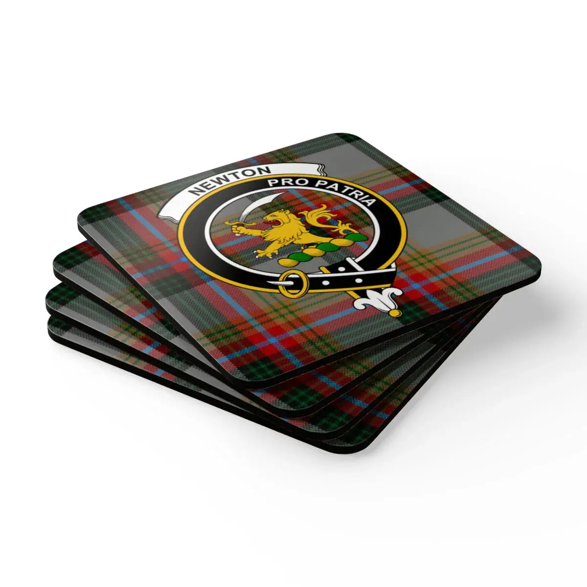 Newton Pro Patria Tartan Clan Crest Coasters product
