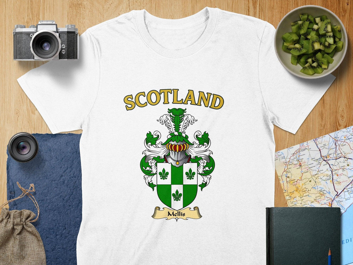 Mellis Clan Family Crest Scotland T-Shirts - Celtic Ancestry Gifts