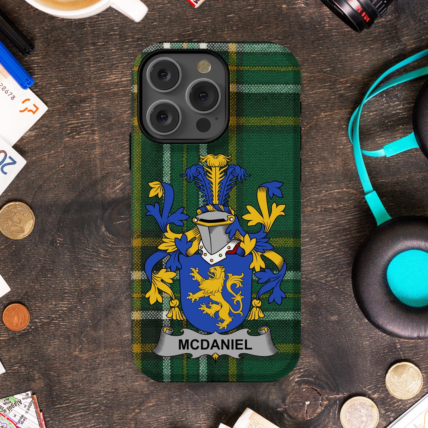 Family Crest Green Tartan Phone Case product type