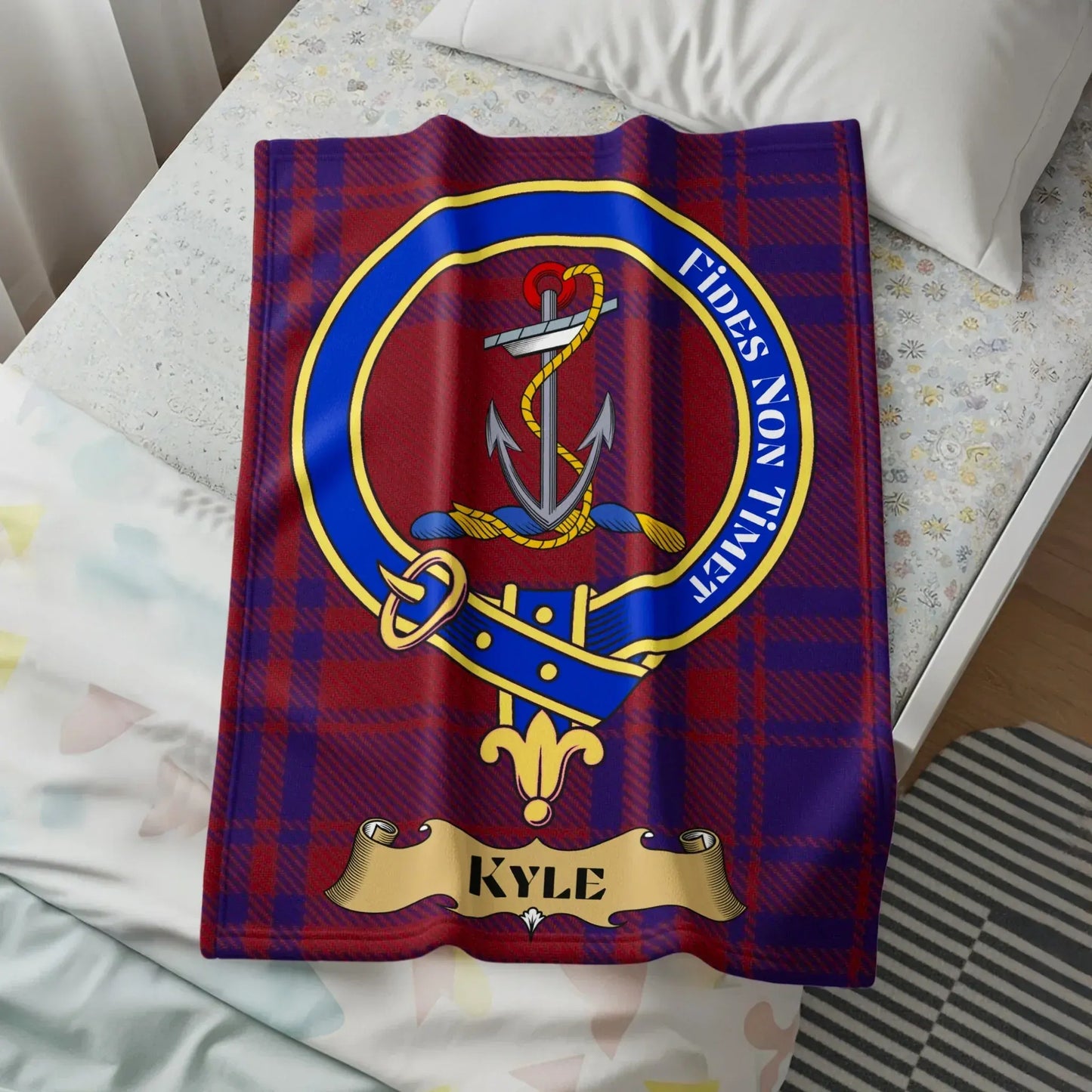 Fides Non Timet Personalized Plaid Blanket product