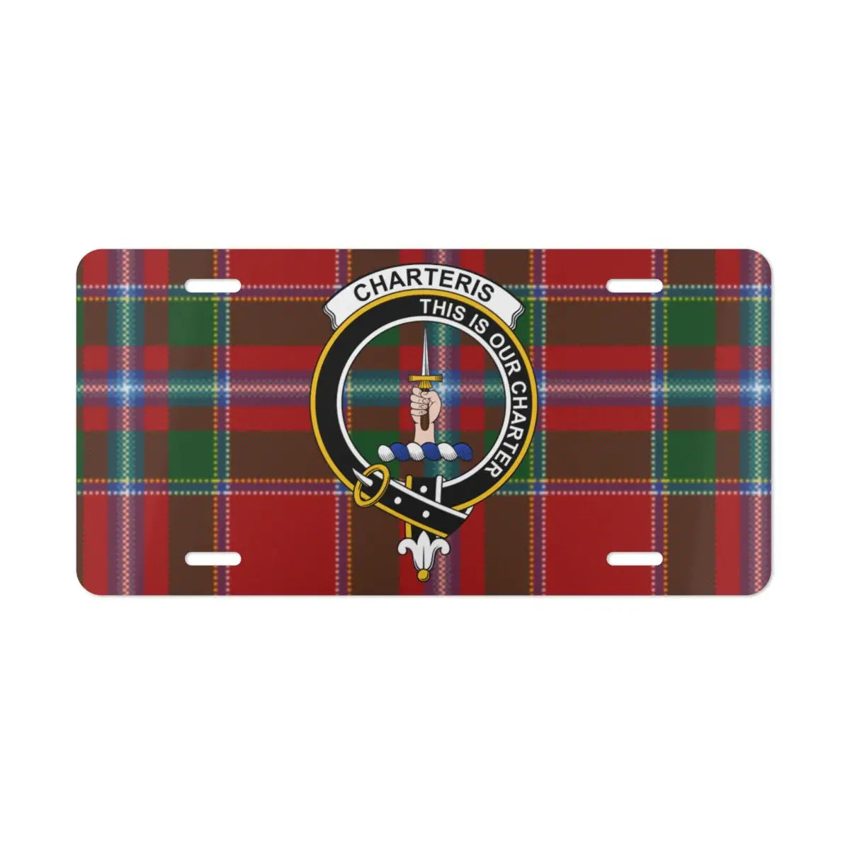 Clan Crest Red Plaid Charteris This Is Our Charter product type