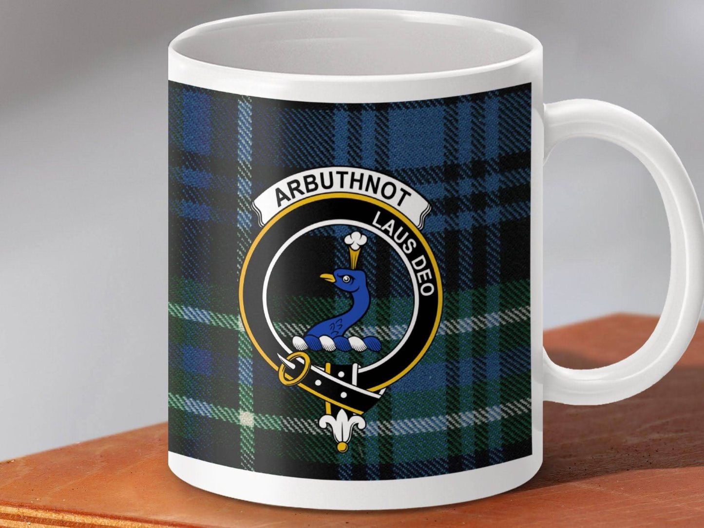 Arbuthnot Family Crest Tartan Mug Drinkware product