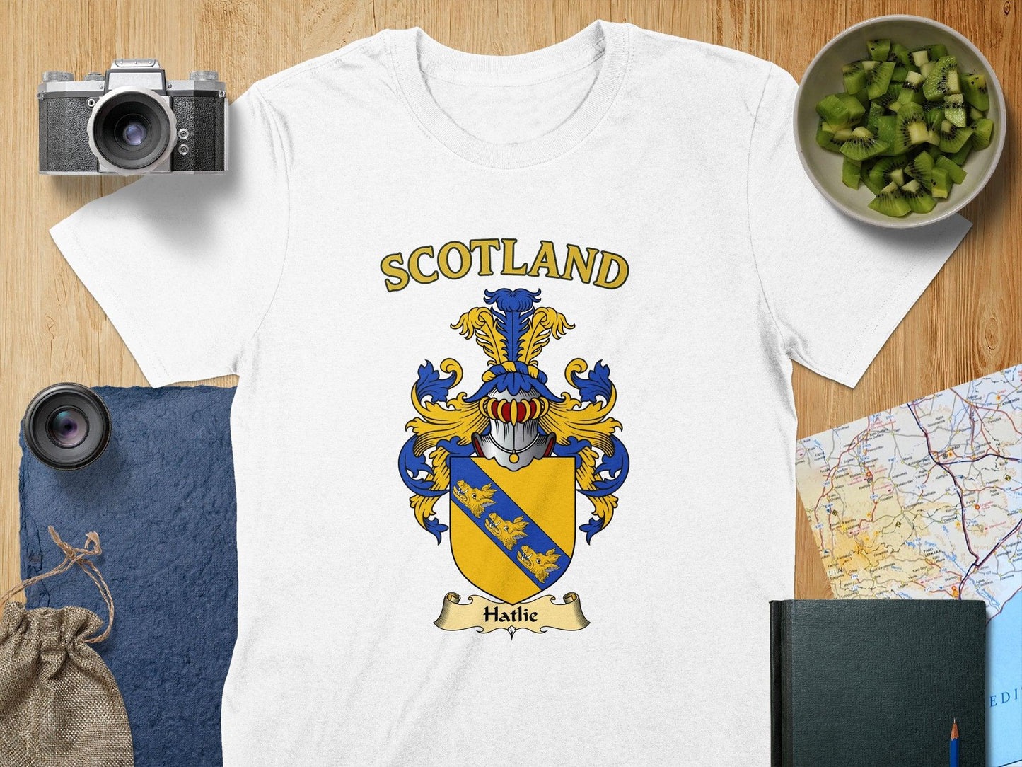 Hatlie Clan Family Crest Scotland T-Shirt - Celtic Ancestry Gifts