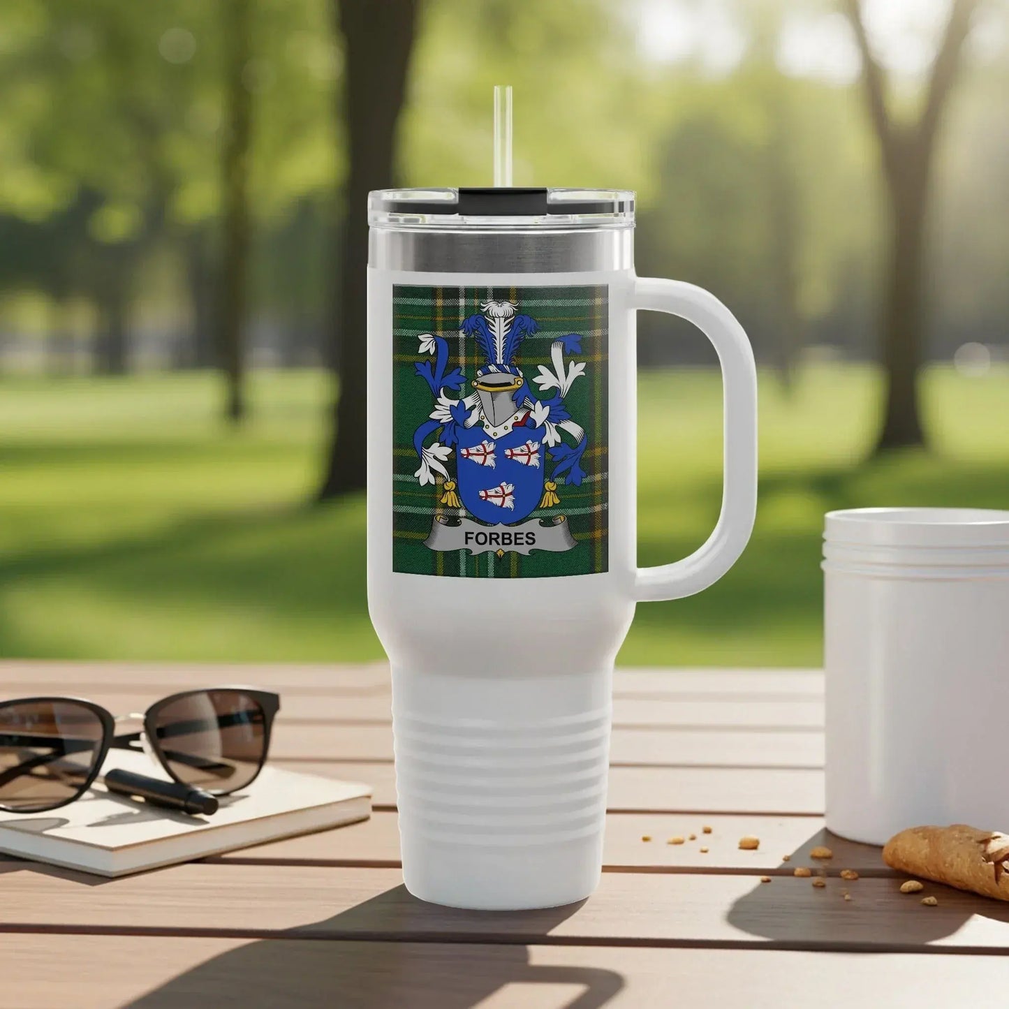 Personalized Forbes Family Crest Travel Mug product type