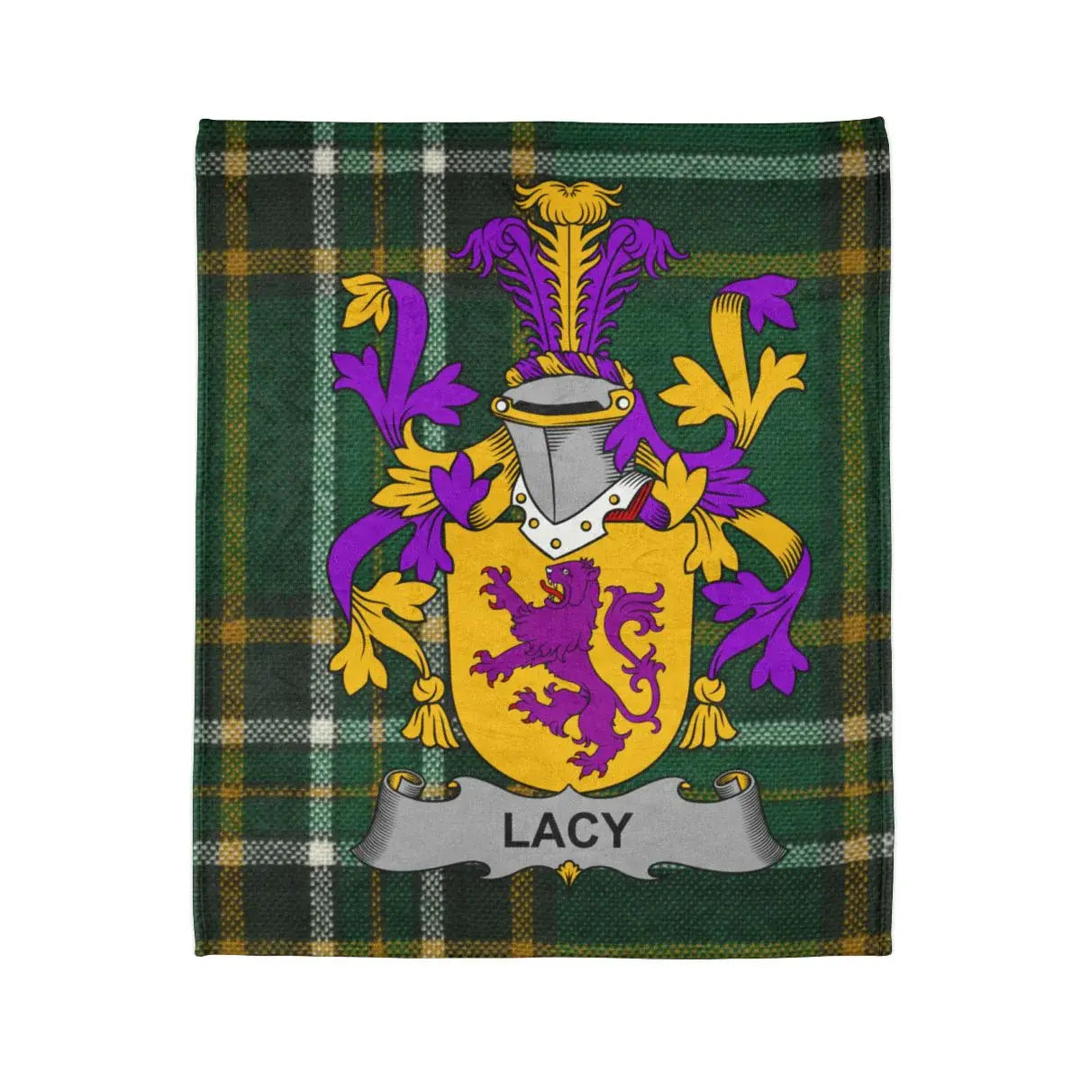 Lacy Family Crest Blanket Tartan Plaid Design product
