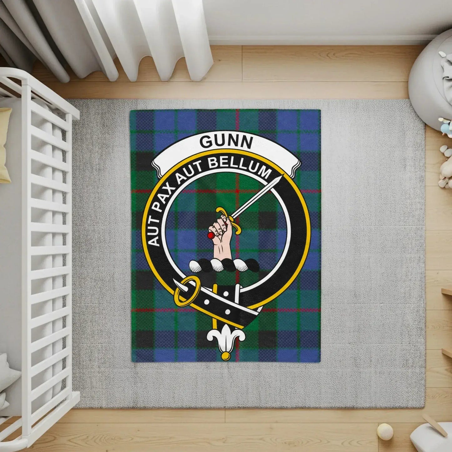 AUT PAX AUT BELLUM Gunn Tartan Rug product