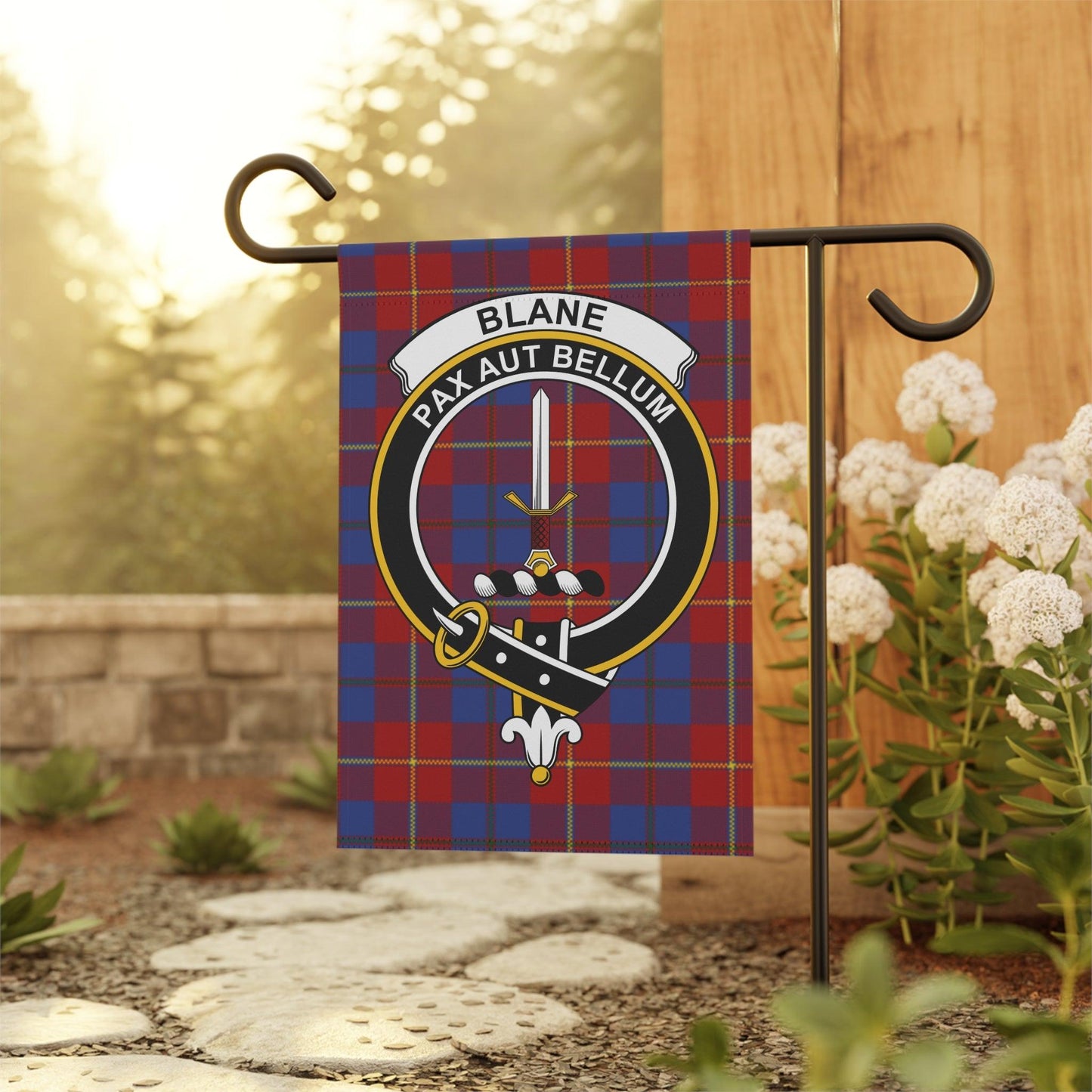 Blane Clan Scottish Tartan Garden Flag