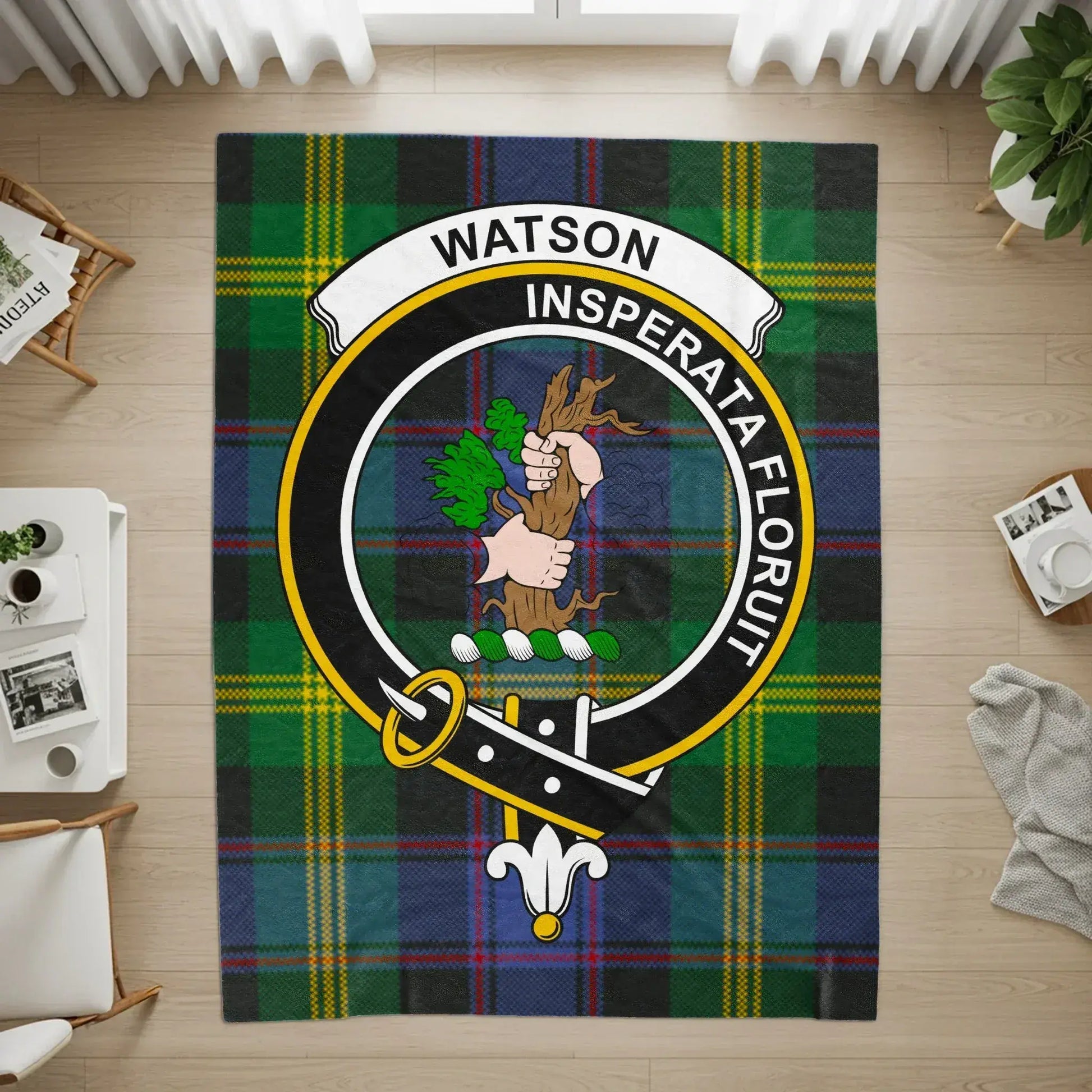 Watson Insperata Flouit Custom Tartan Rug Product Type