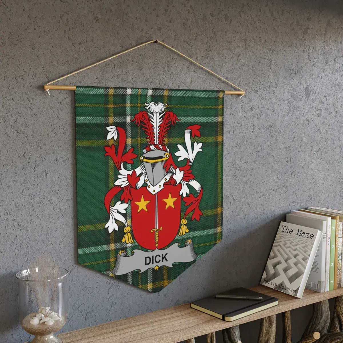 Personalized Family Crest Wall Hanging Banner product
