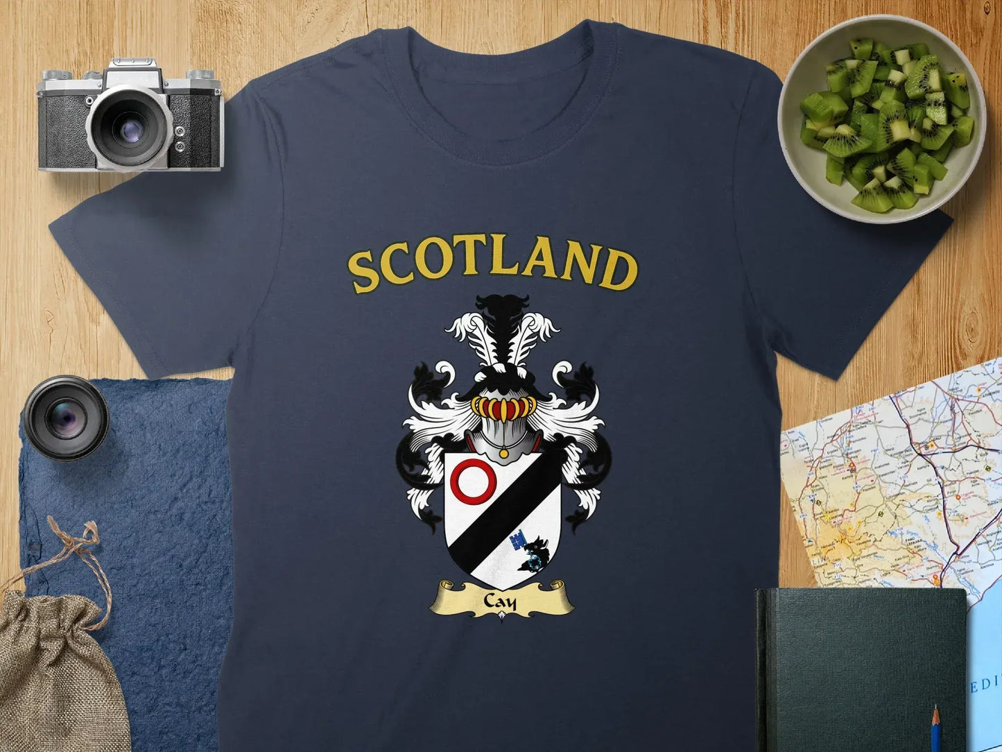 Scotland Crest Family Emblem on Tee Shirt product type
