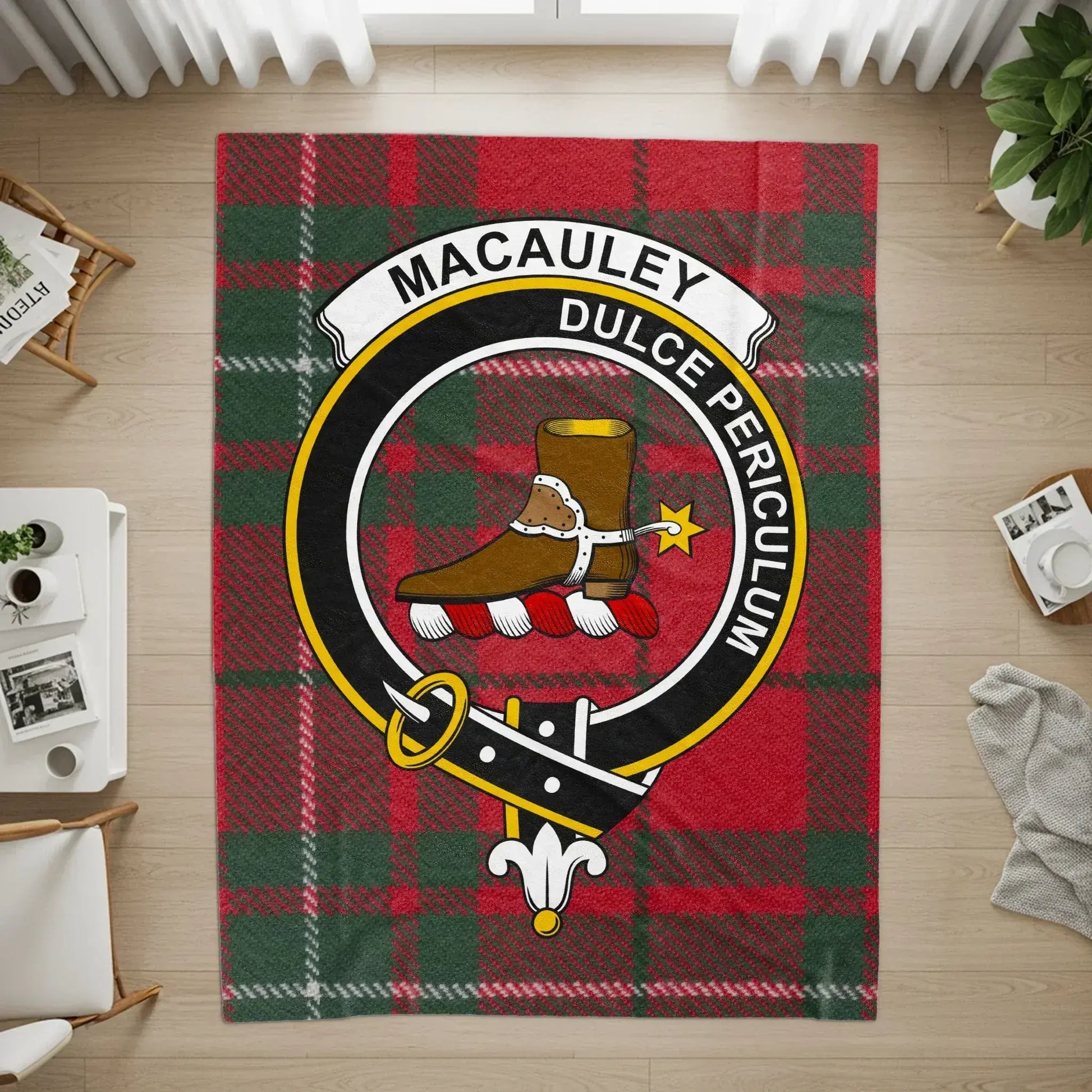 MacAuley Dulce Periculum Tartan Pattern Rug product type