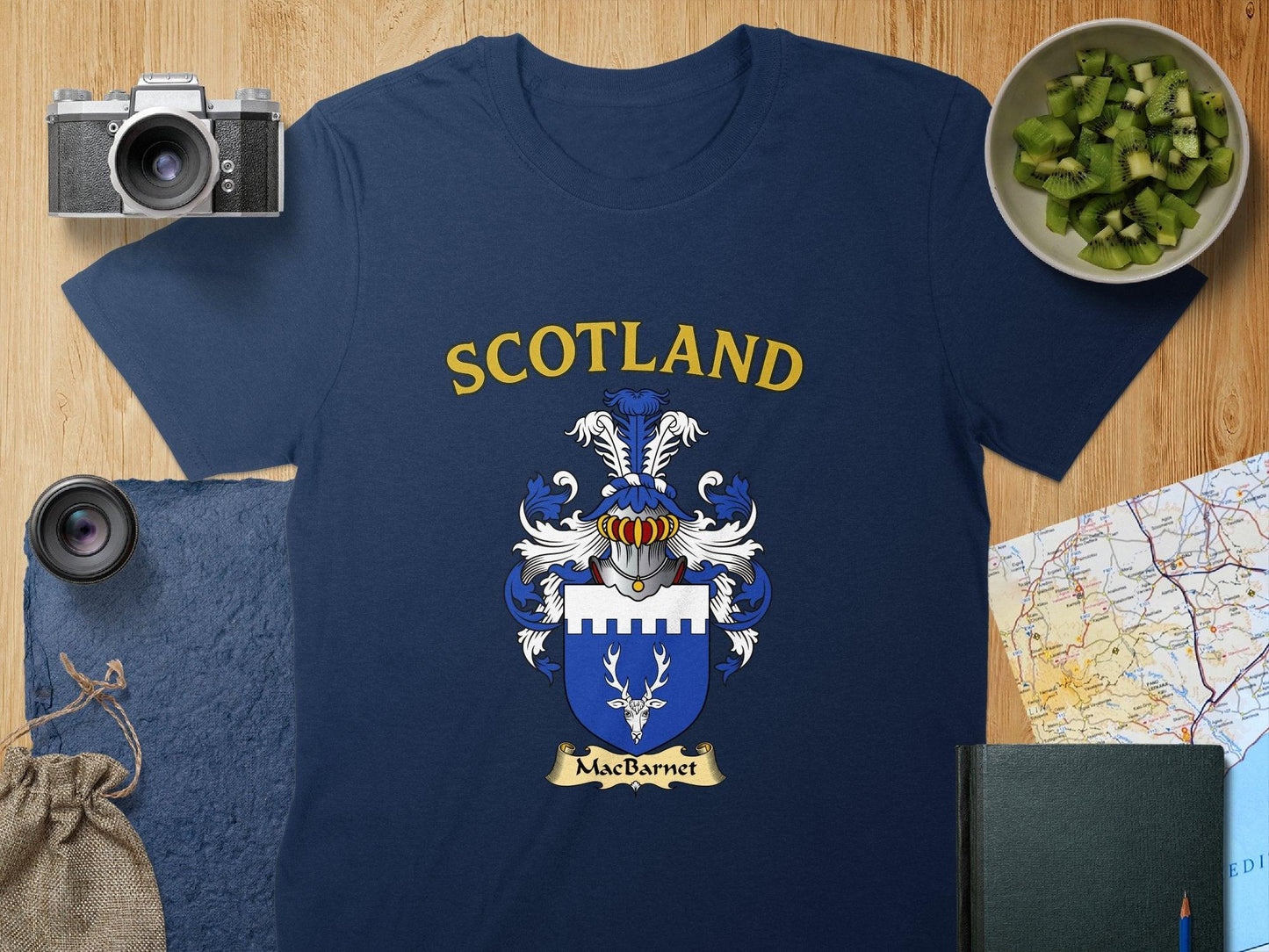 MacBarnet Clan Family Crest Scotland T-Shirts - Celtic Ancestry Gifts