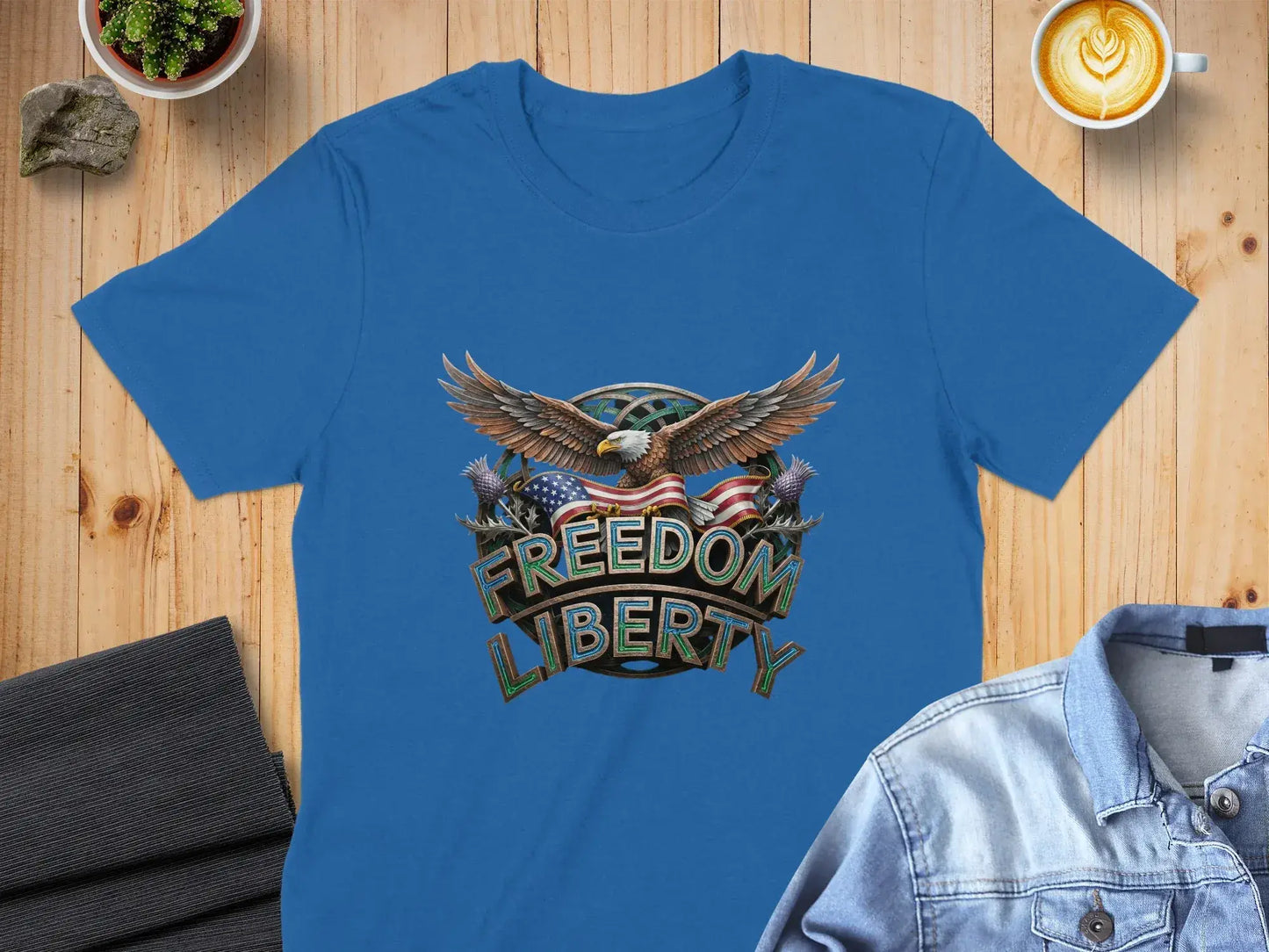 Freedom Liberty Eagle Graphics T-shirt product