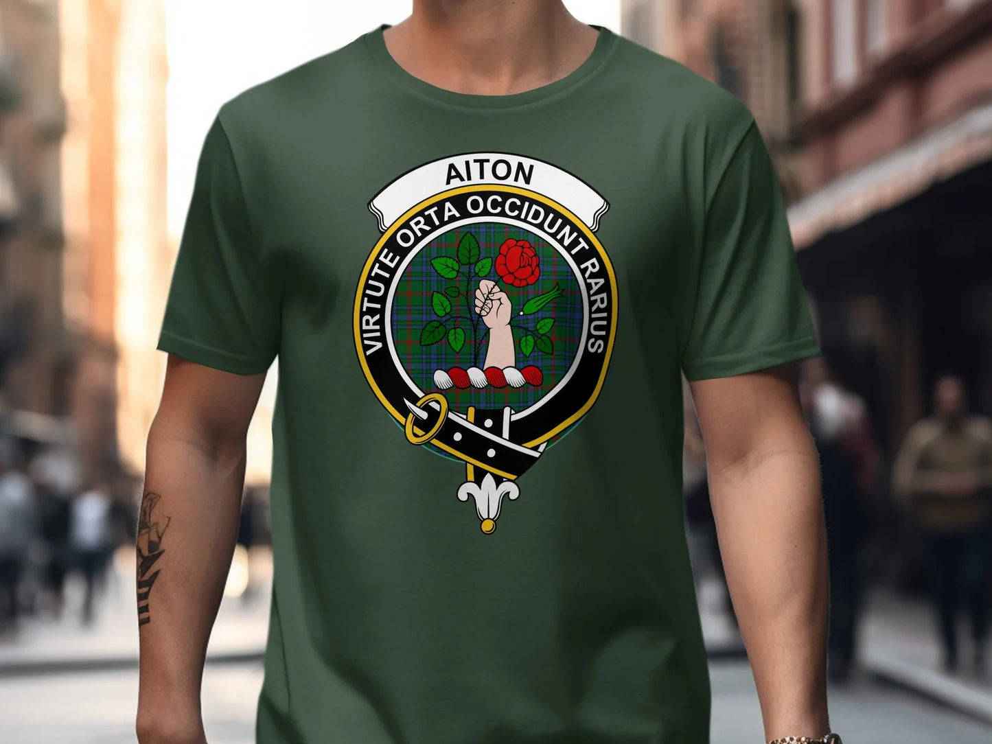 Virtute Orta Occidunt Rarius Aiton Crest T-shirt product
