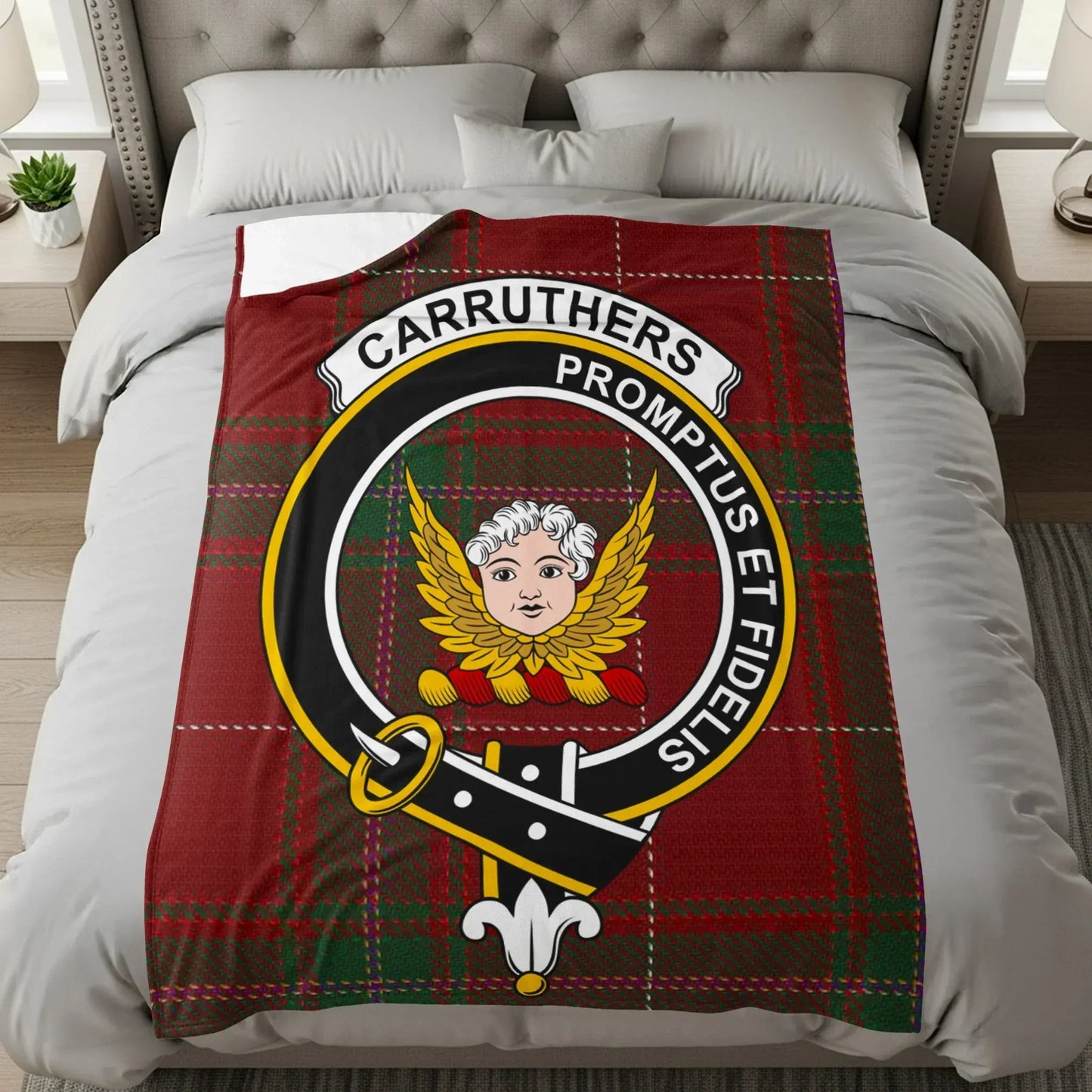 Carruthers Clan Tartan Crest Bedding set product