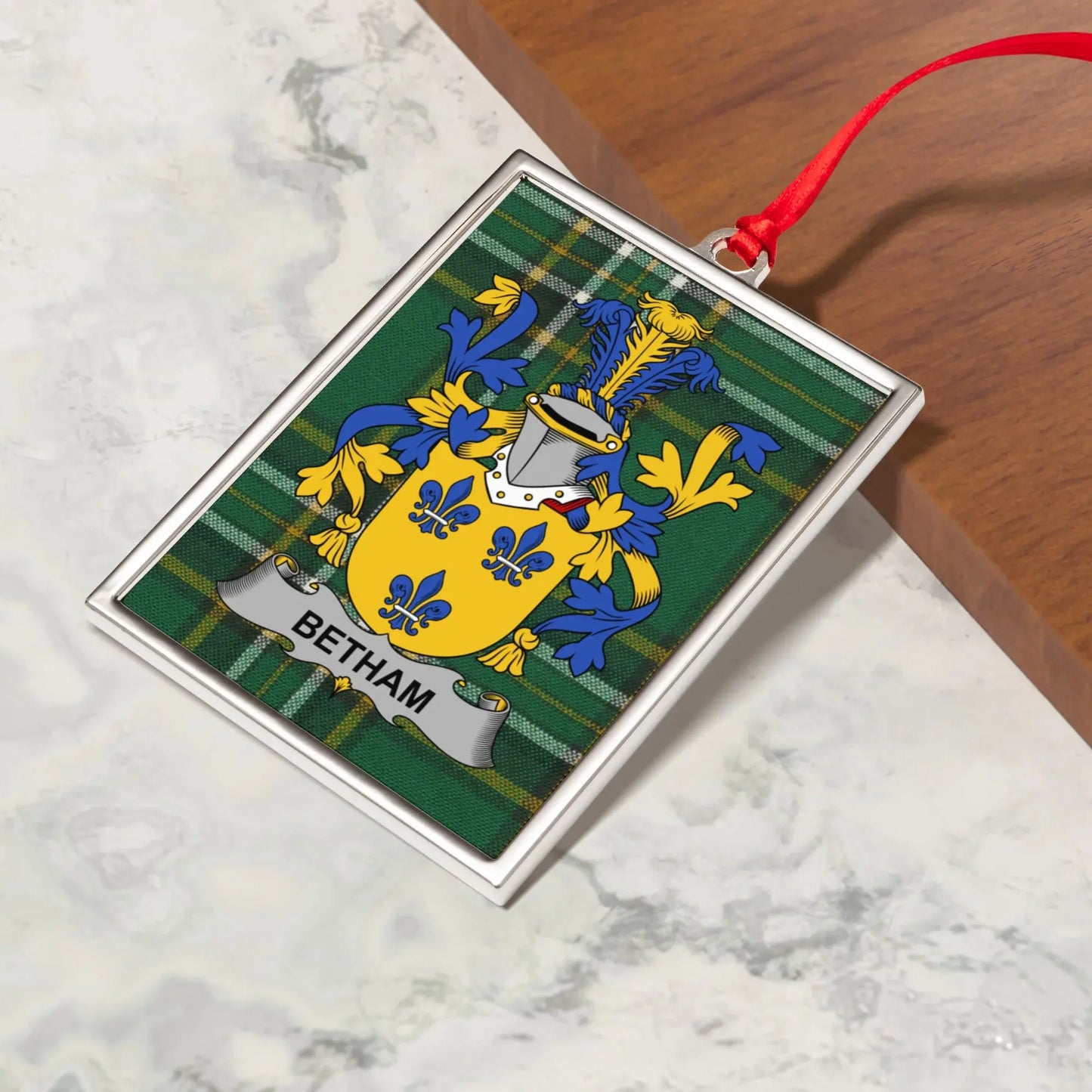 Betham Coat of Arms Plaque with Family Crest product